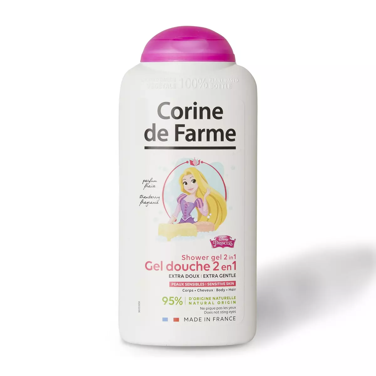 CORINE DE FARME Gel douche Princesse 2 en 1 extra doux pour peaux sensibles parfum fraise 300ml