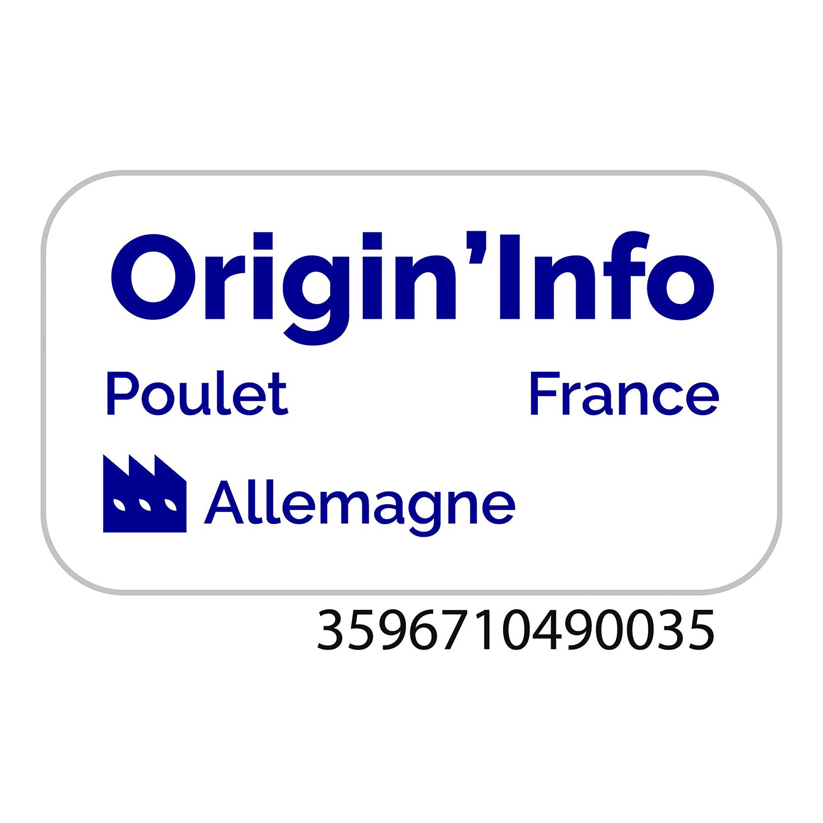 Voir la diapositive 2 : AUCHAN Blanc de poulet doré au four sans nitrite 4 tranches 120g