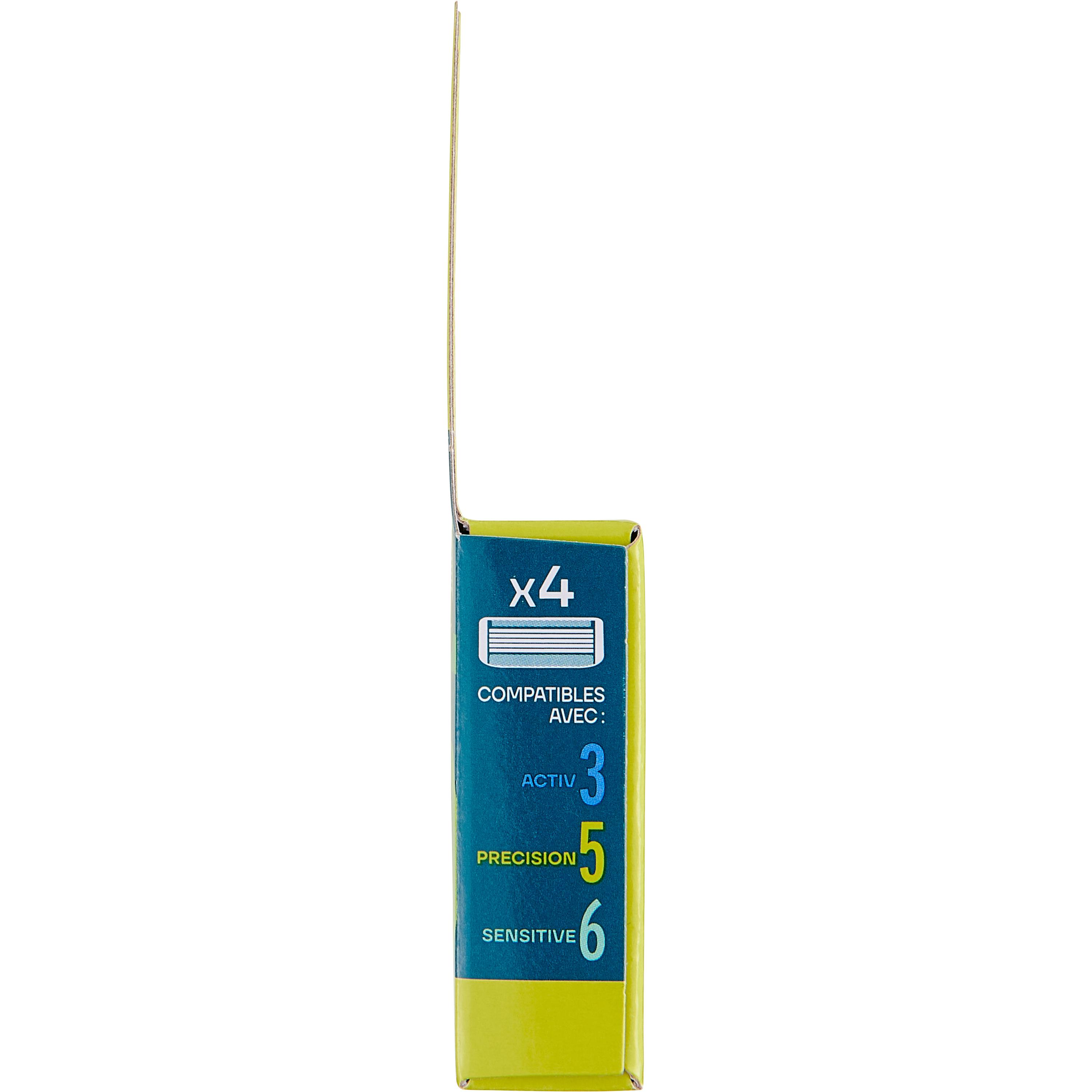 Voir la diapositive 4 : COSMIA MEN Recharge 5 lames compatibles rasoirs Activ3 et Précision 4 recharges
