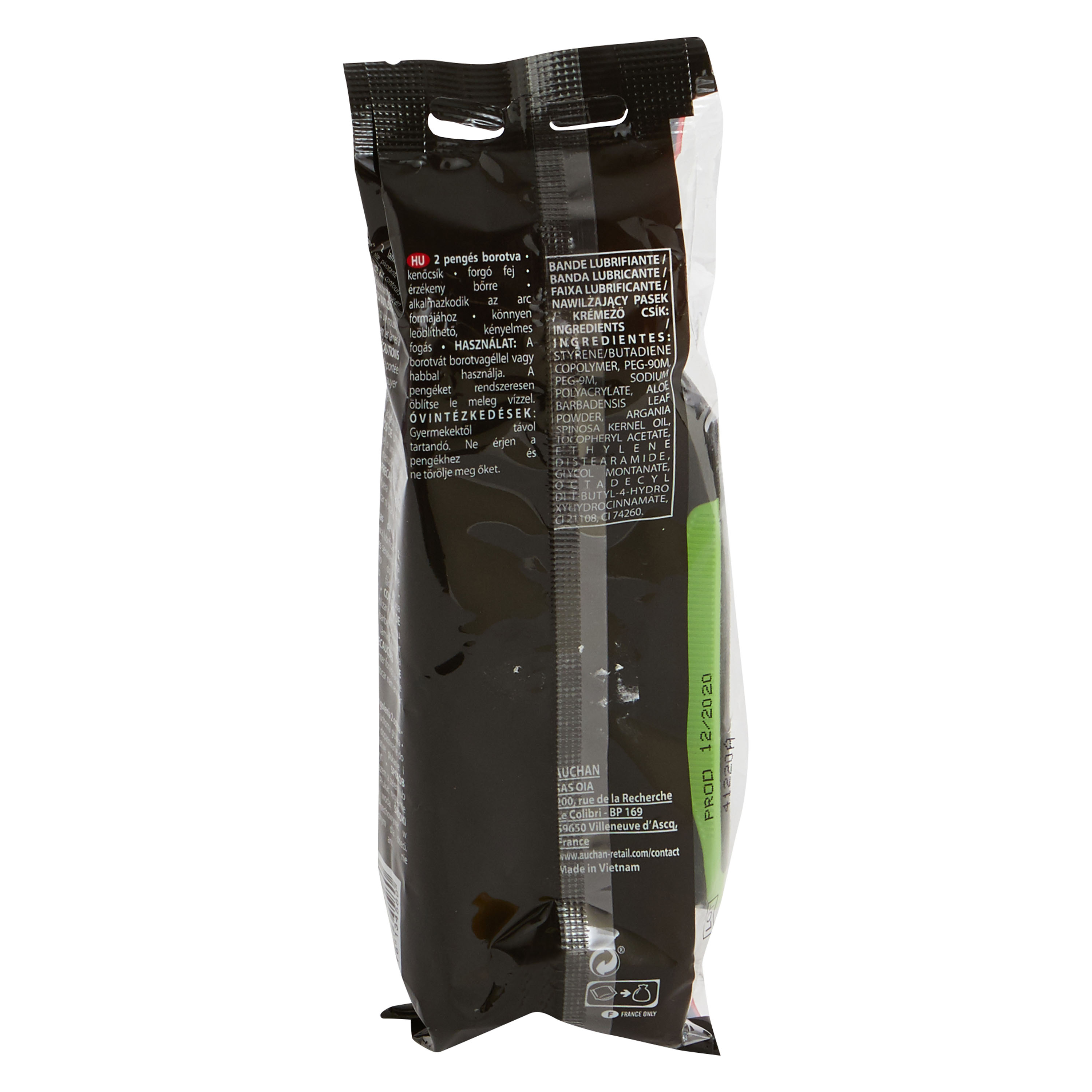 Voir la diapositive 2 : COSMIA MEN Confort flex rasoirs 2 lames jetables peaux sensibles 10 rasoirs