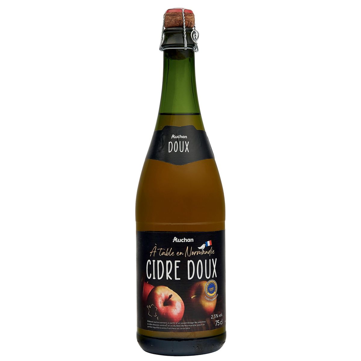 AUCHAN TERROIR Cidre doux Terroir IGP Normandie 2.5% 75cl
