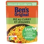 BEN'S ORIGINAL Riz curry et légumes sachet express 1 personne 250g