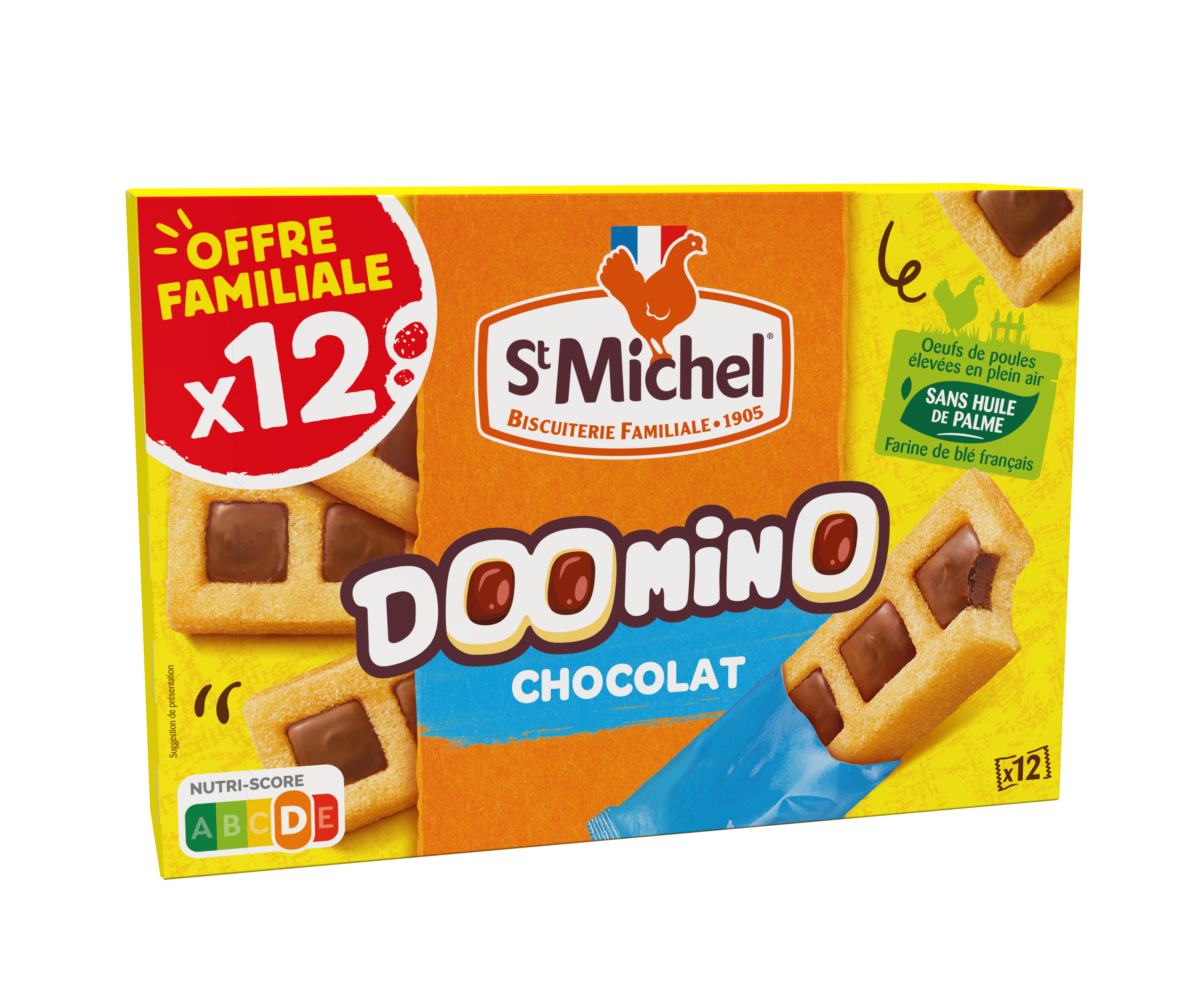 ST MICHEL Doomino gâteaux fourré au chocolat 360g