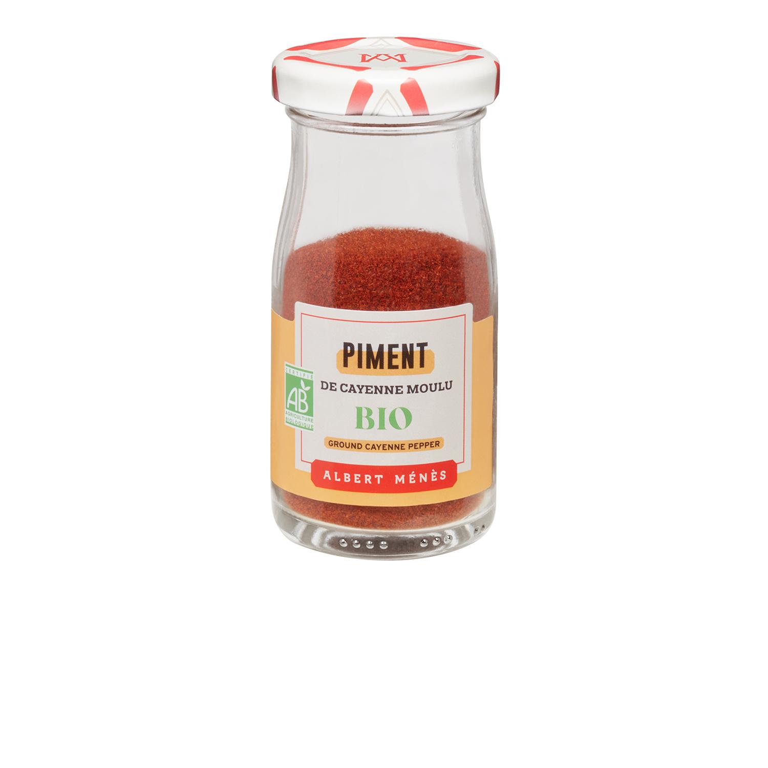 Voir la diapositive 2 : ALBERT MENES Piment de cayenne moulu bio 35g
