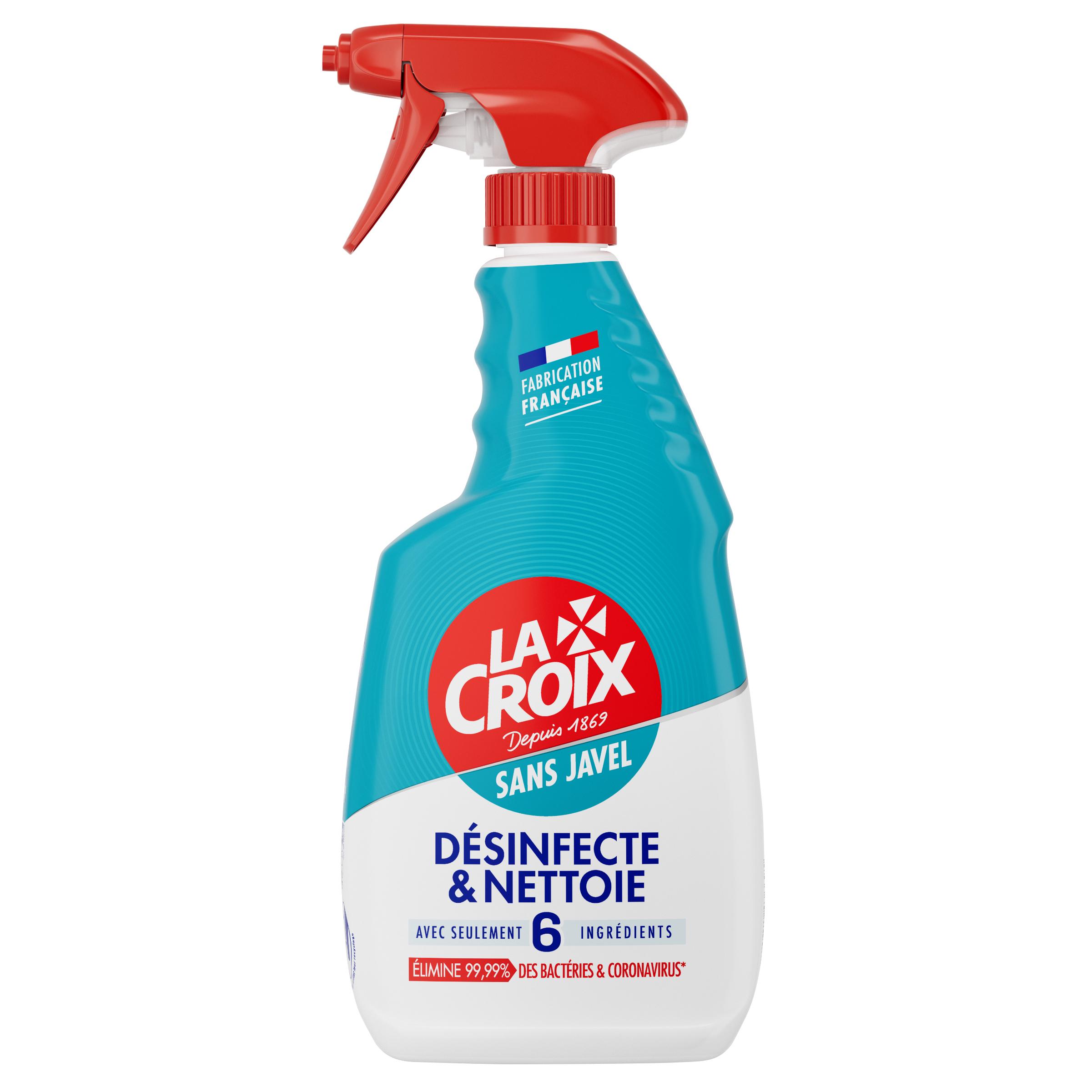 Voir la diapositive 2 : LA CROIX Spray désinfectant et nettoyant cuisine sans javel 500ml