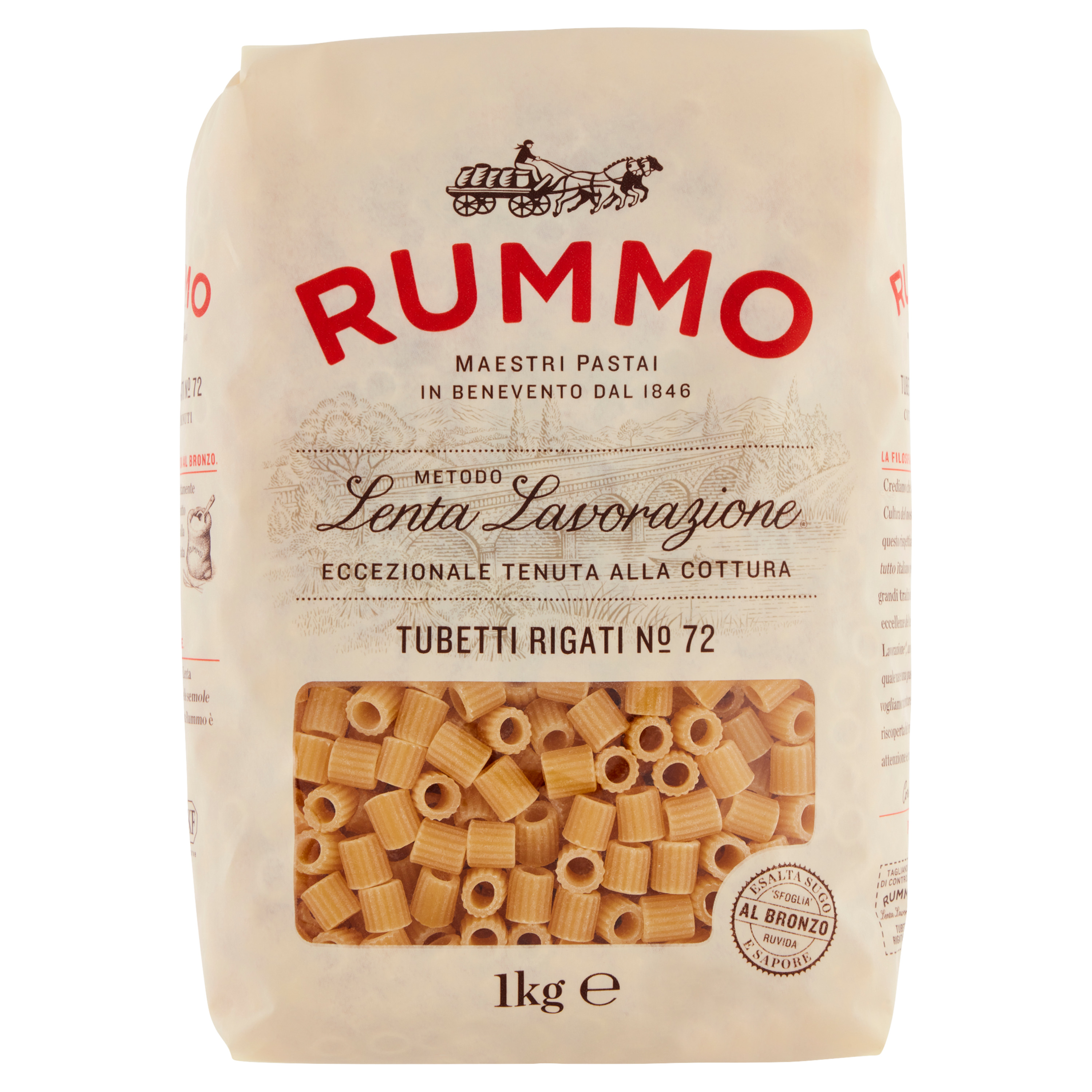 RUMMO Tubetti rigati n°72 1kg