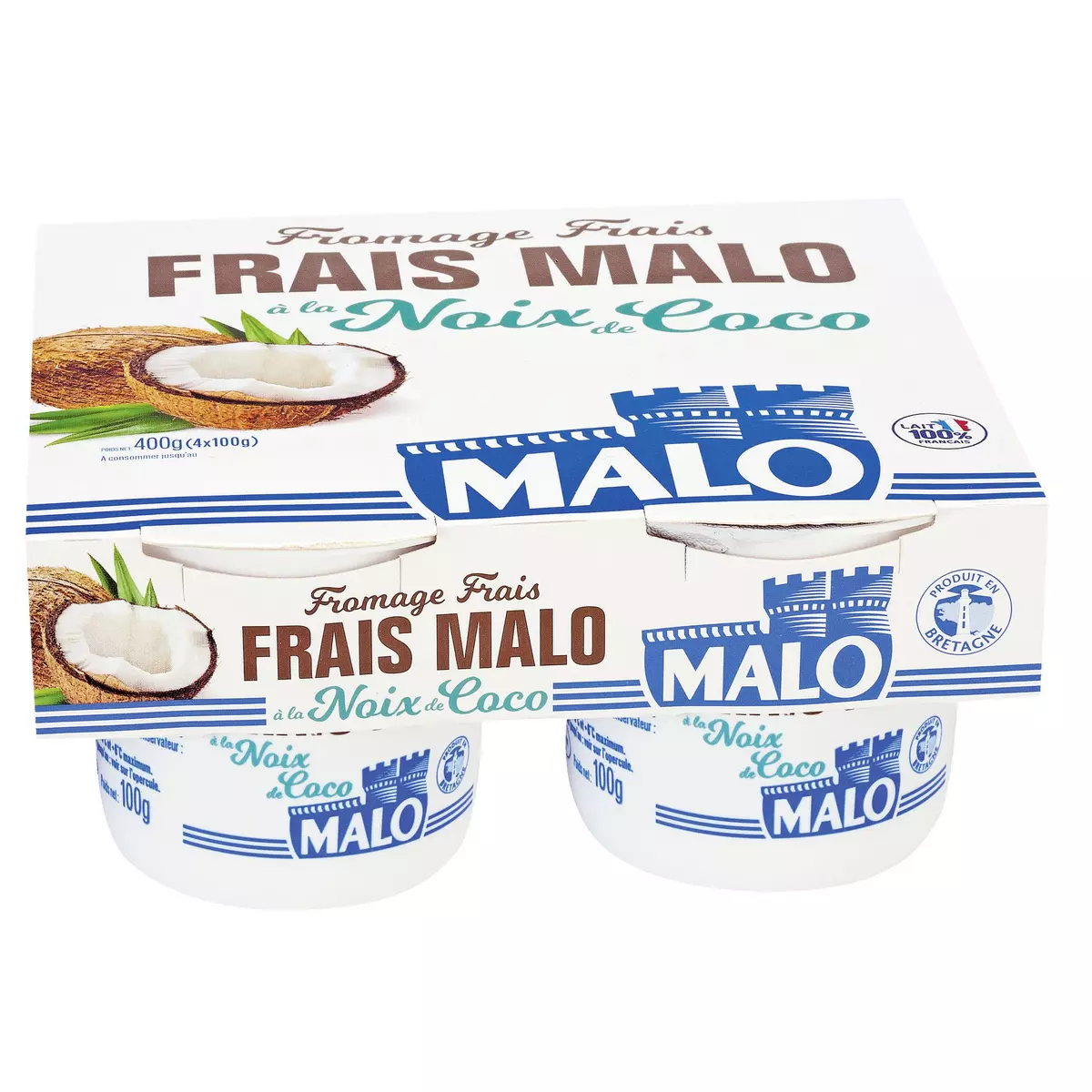 MALO Fromage frais à la noix de coco 4x100g