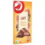 AUCHAN CULTIVONS LE BON Tablette de chocolat au lait fourrée mousse praliné 1 pièce 150g