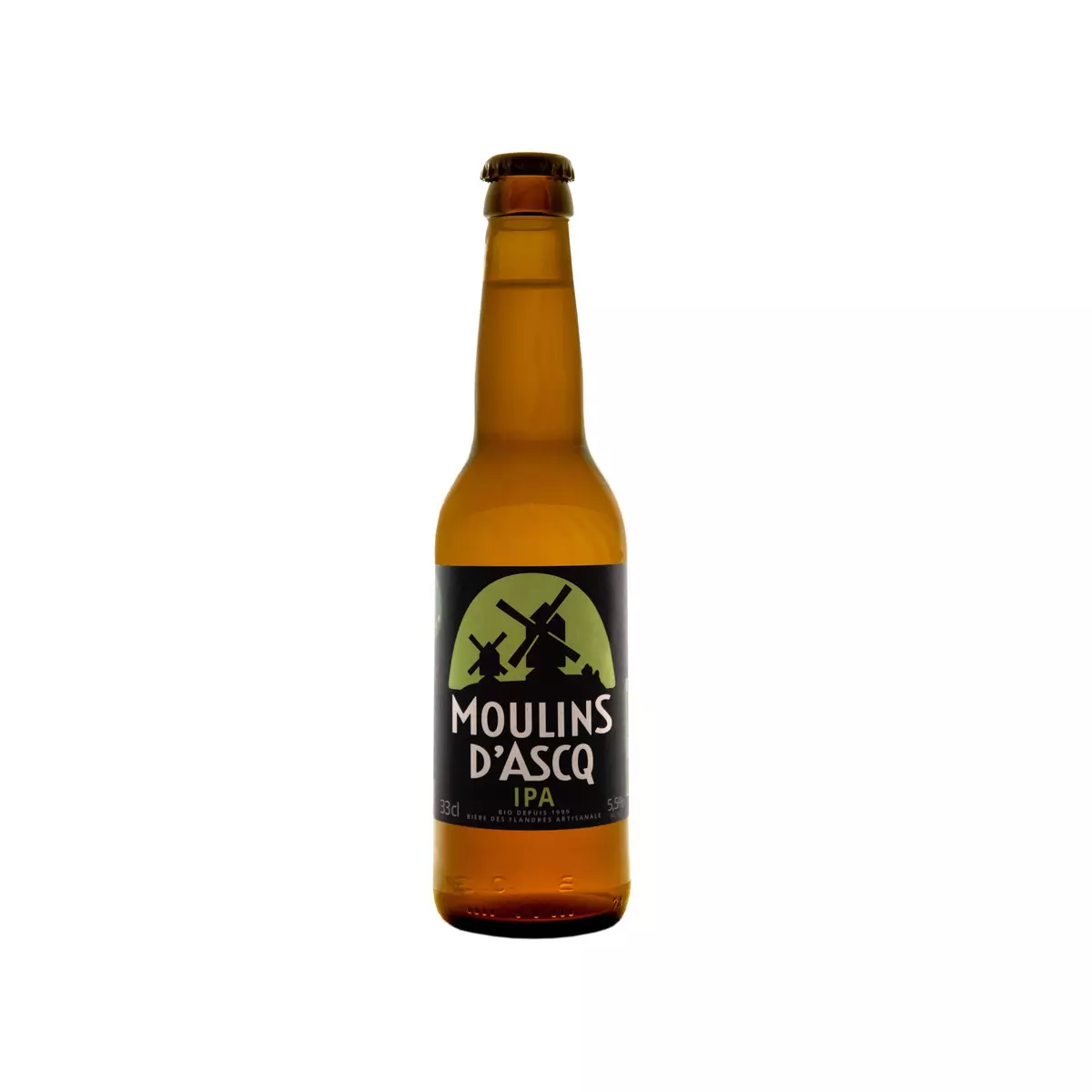 MOULINS D'ASCQ Bière blonde IPA 5.5% bio 33cl