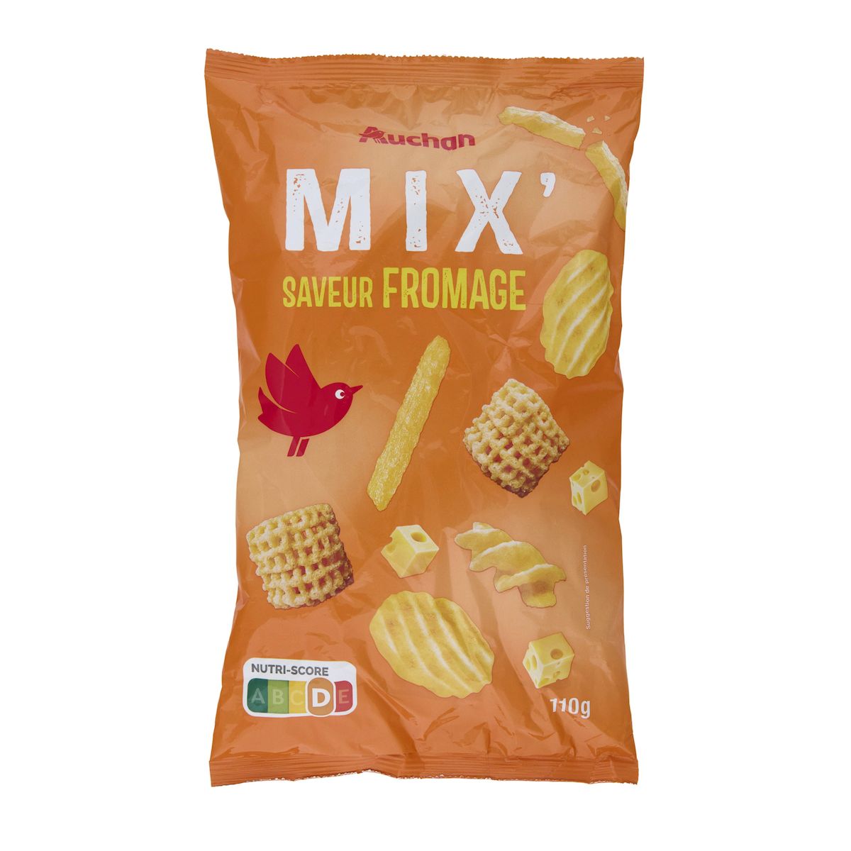 AUCHAN Mix' assortiment de biscuits saveur fromage 110g