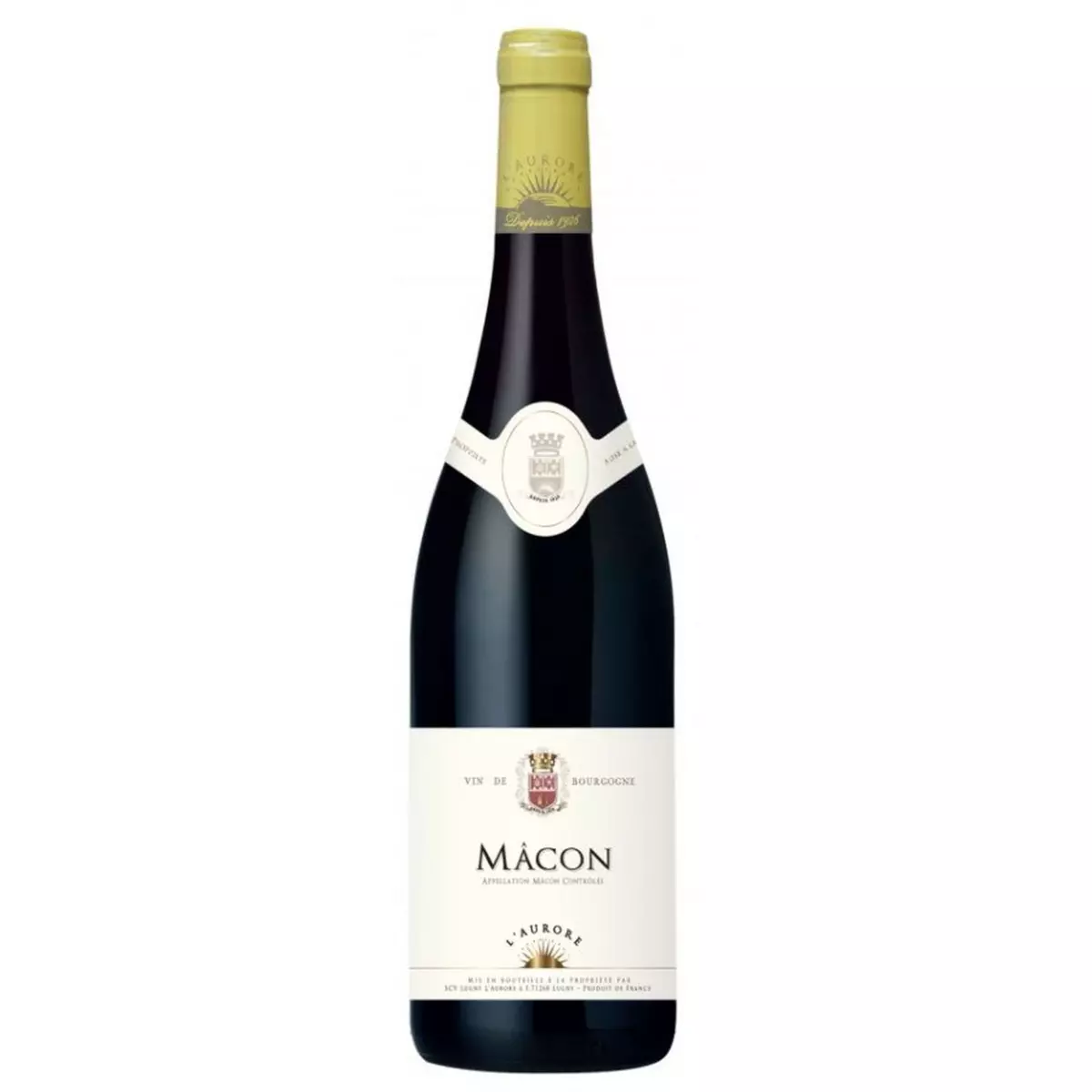 Vin rouge AOP Mâcon l'Aurore 75cl