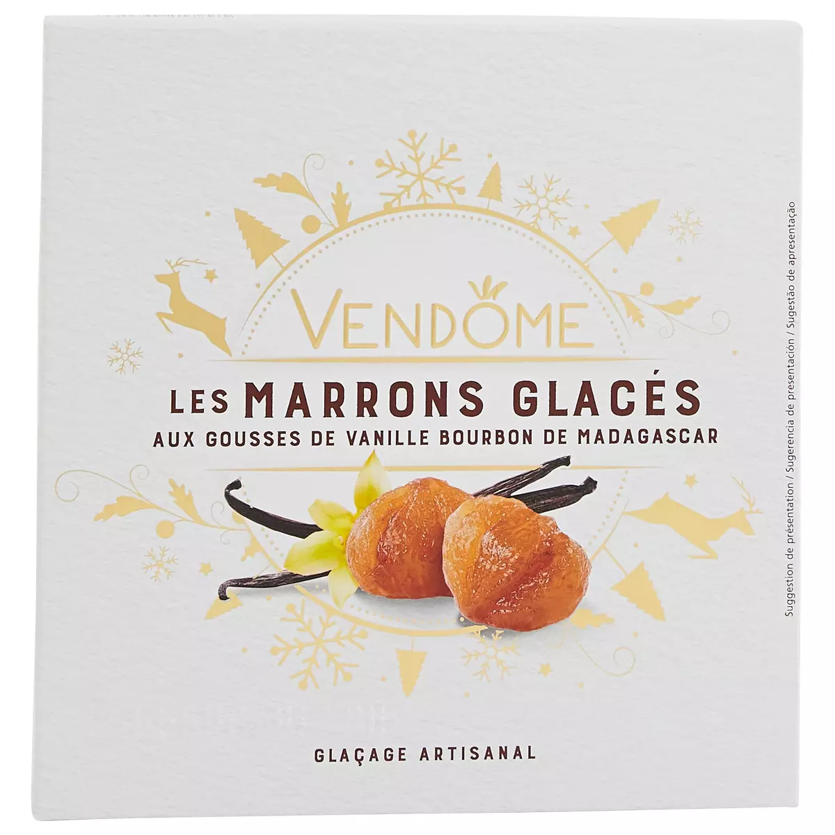 VENDOME Marrons entiers glacés à la vanille de Madagascar 9 pièces 160g pas  cher 