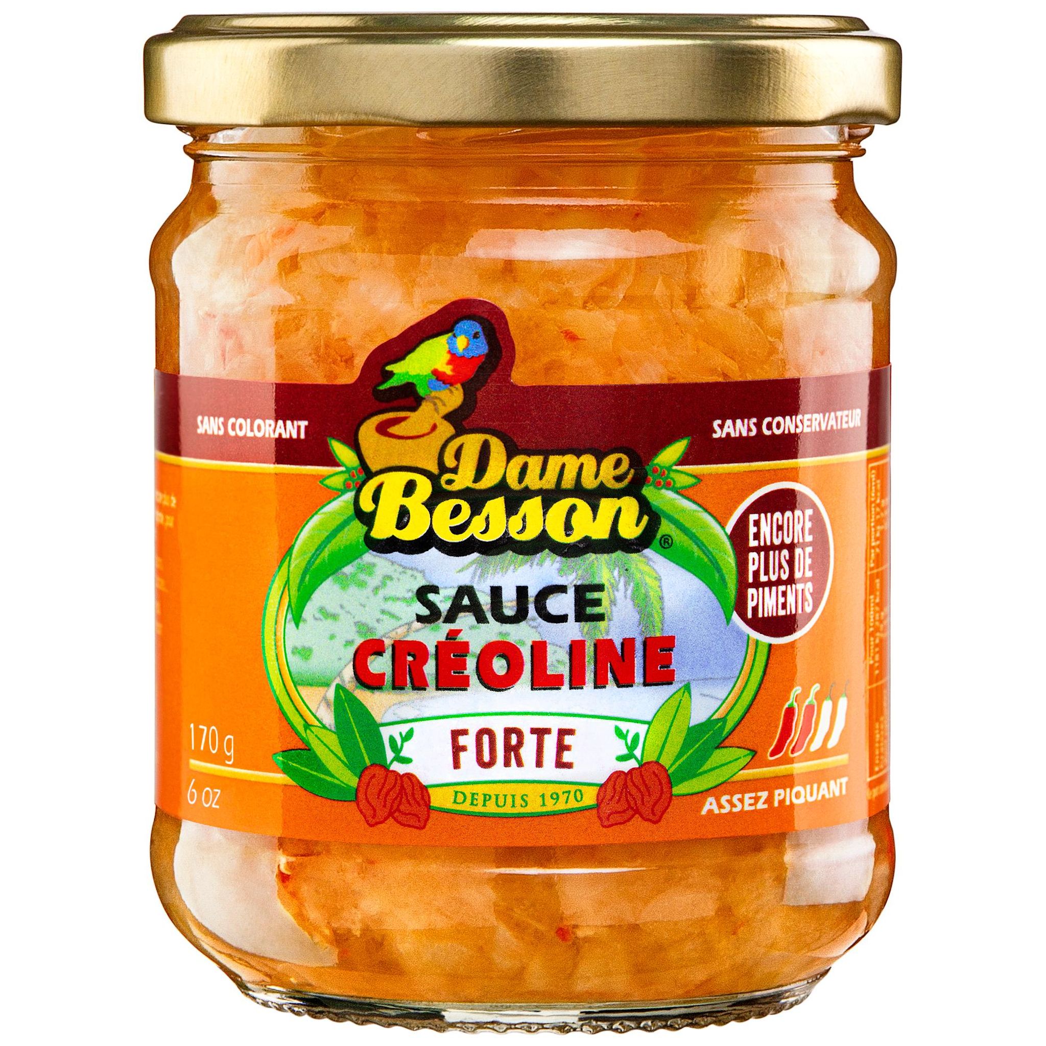 DAME BESSON Sauce créoline forte 210ml