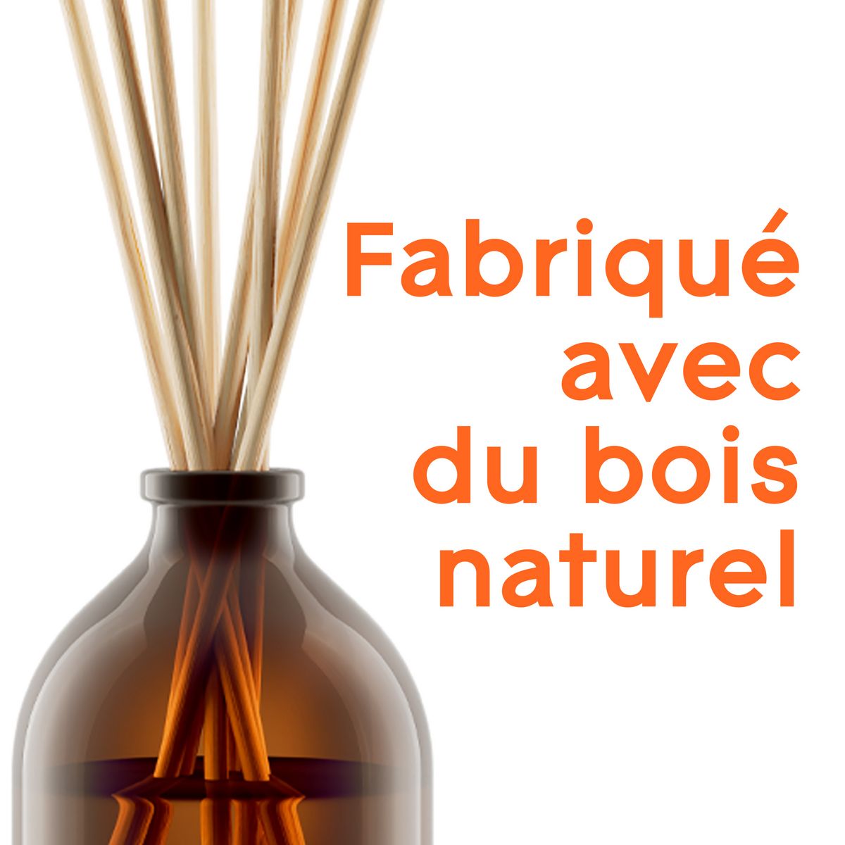 GLADE Diffuseur stick Aromatherapy orange et néroli 8 bâtonnets