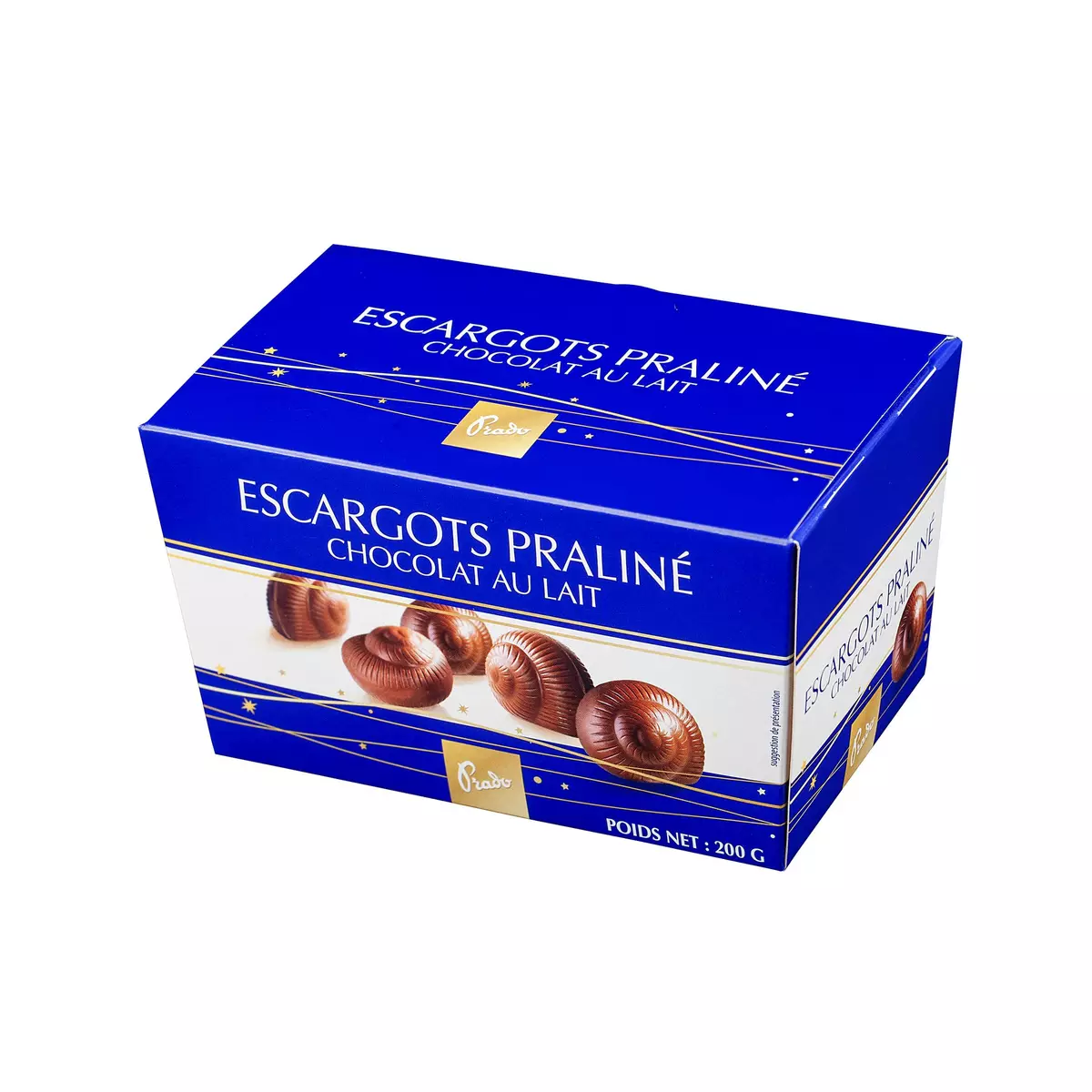 PRADO Escargots praliné au chocolat au lait 200g
