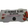 LES FAYES Fromage blanc des Limousins sur lit de fraises de Dordogne 40%MG 4x125g