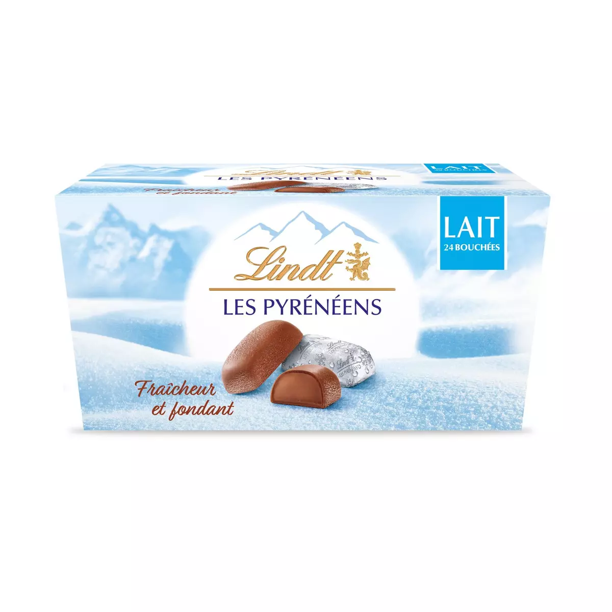 LINDT Les Pyrénéens chocolats au lait 24 pièces 175g