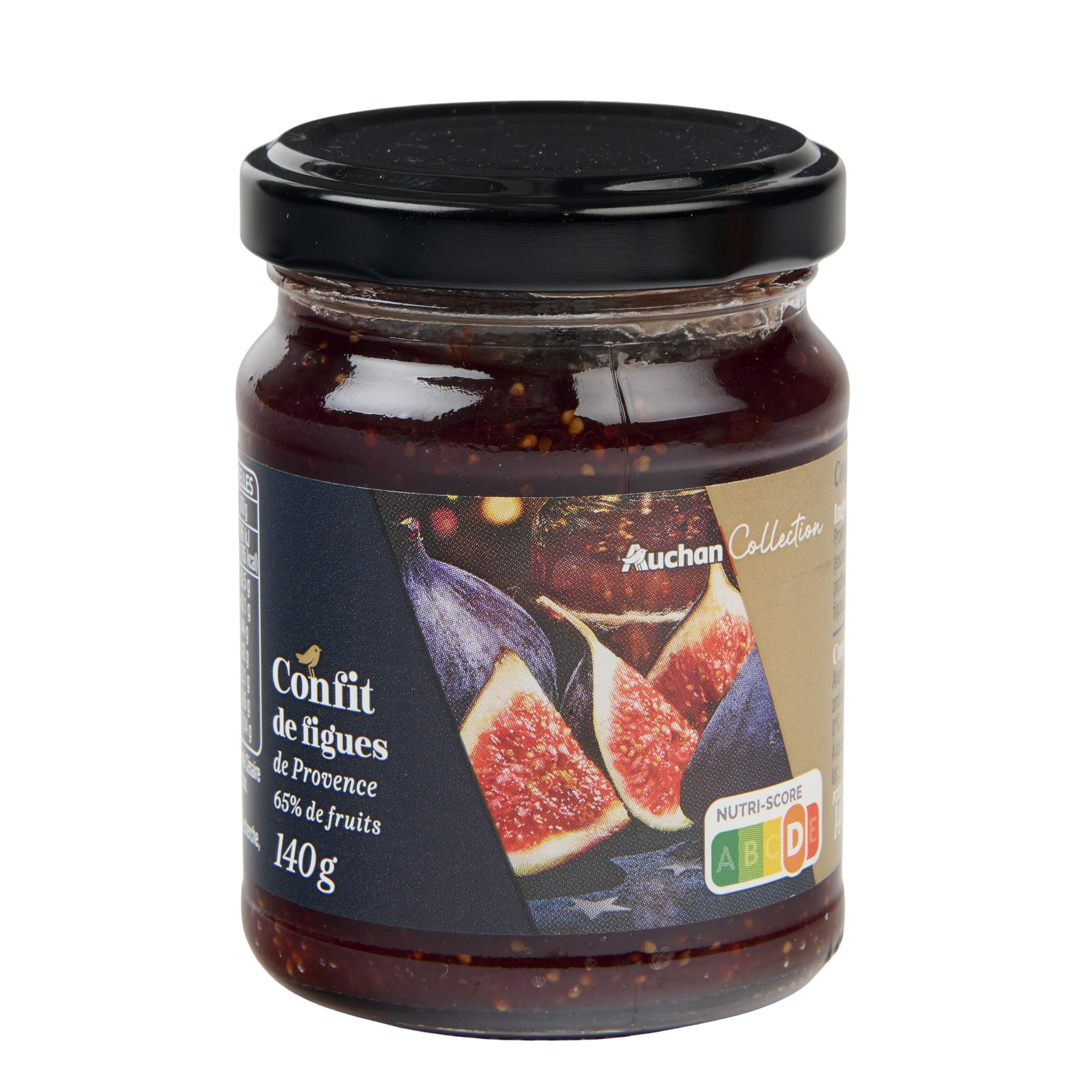 Voir la diapositive 4 : AUCHAN COLLECTION Confit de figues de Provence 140g