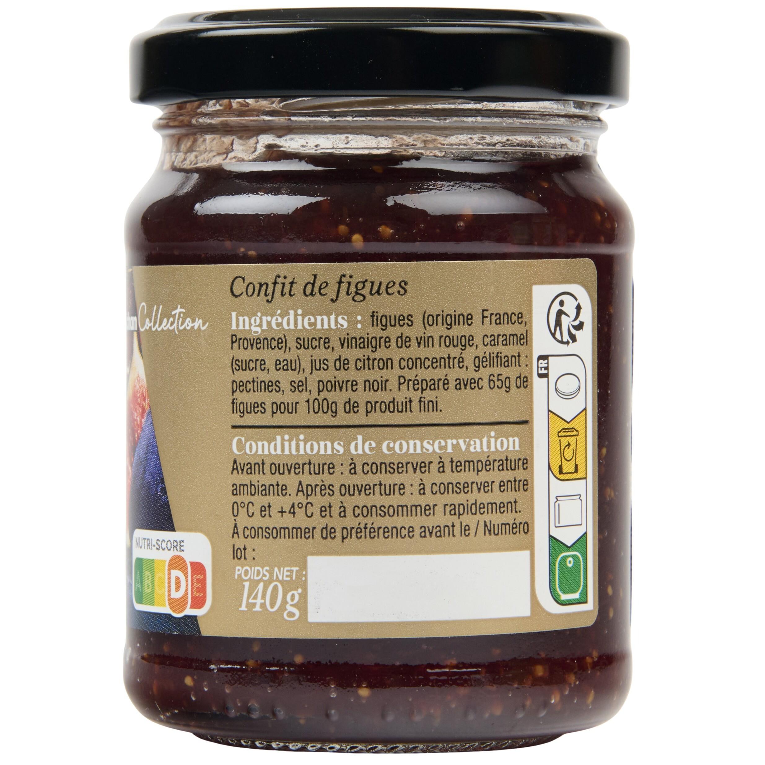 Voir la diapositive 5 : AUCHAN COLLECTION Confit de figues de Provence 140g