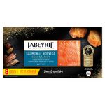 LABEYRIE Saumon de Norvège fumé maison au bois de châtaignier français & hêtre 8 tranches 290g