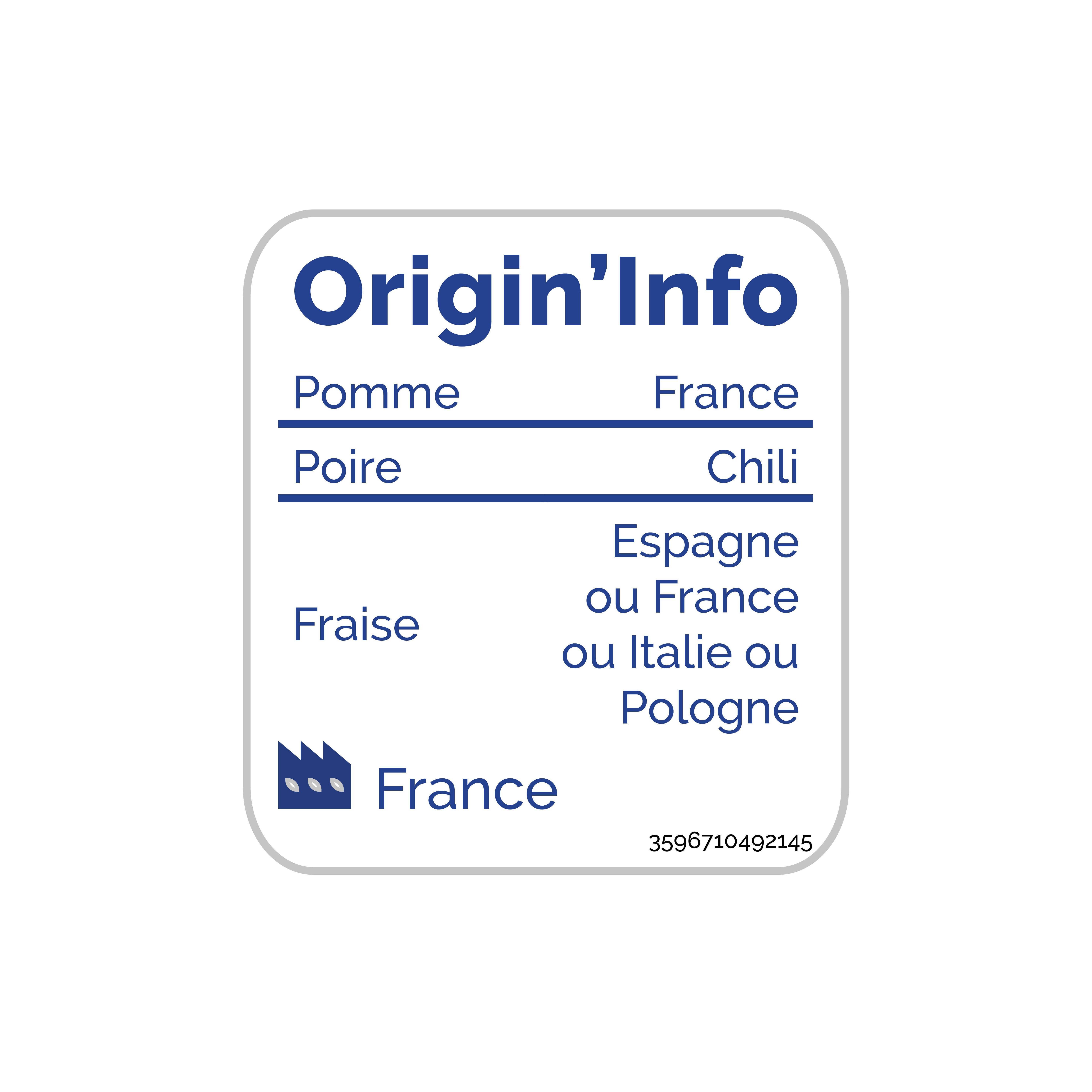 Voir la diapositive 2 : AUCHAN Gourdes compote de pomme fraise poire banane allégées en sucre 20x90g
