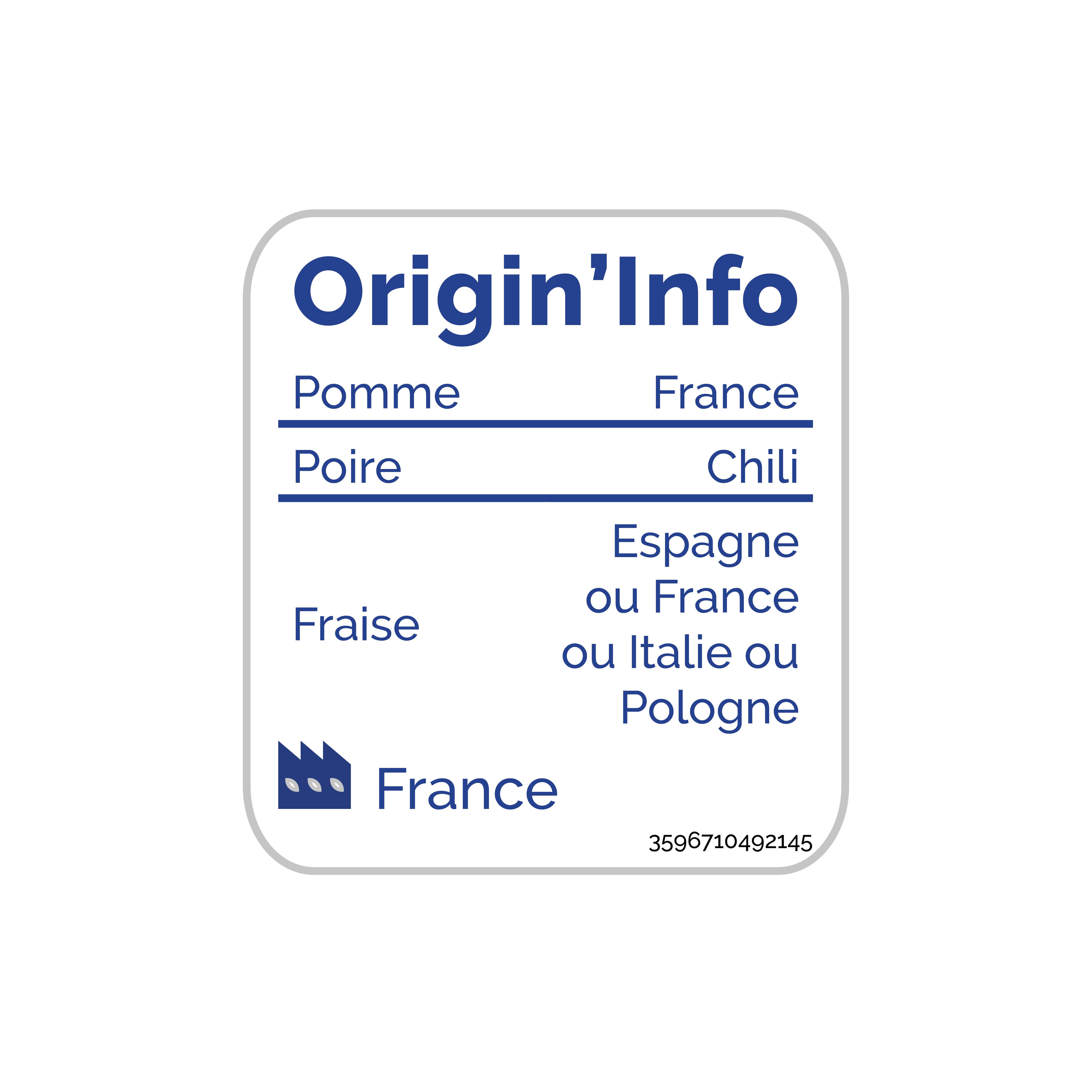 Voir la diapositive 3 : AUCHAN Gourdes compote de pomme fraise poire banane allégées en sucre 20x90g