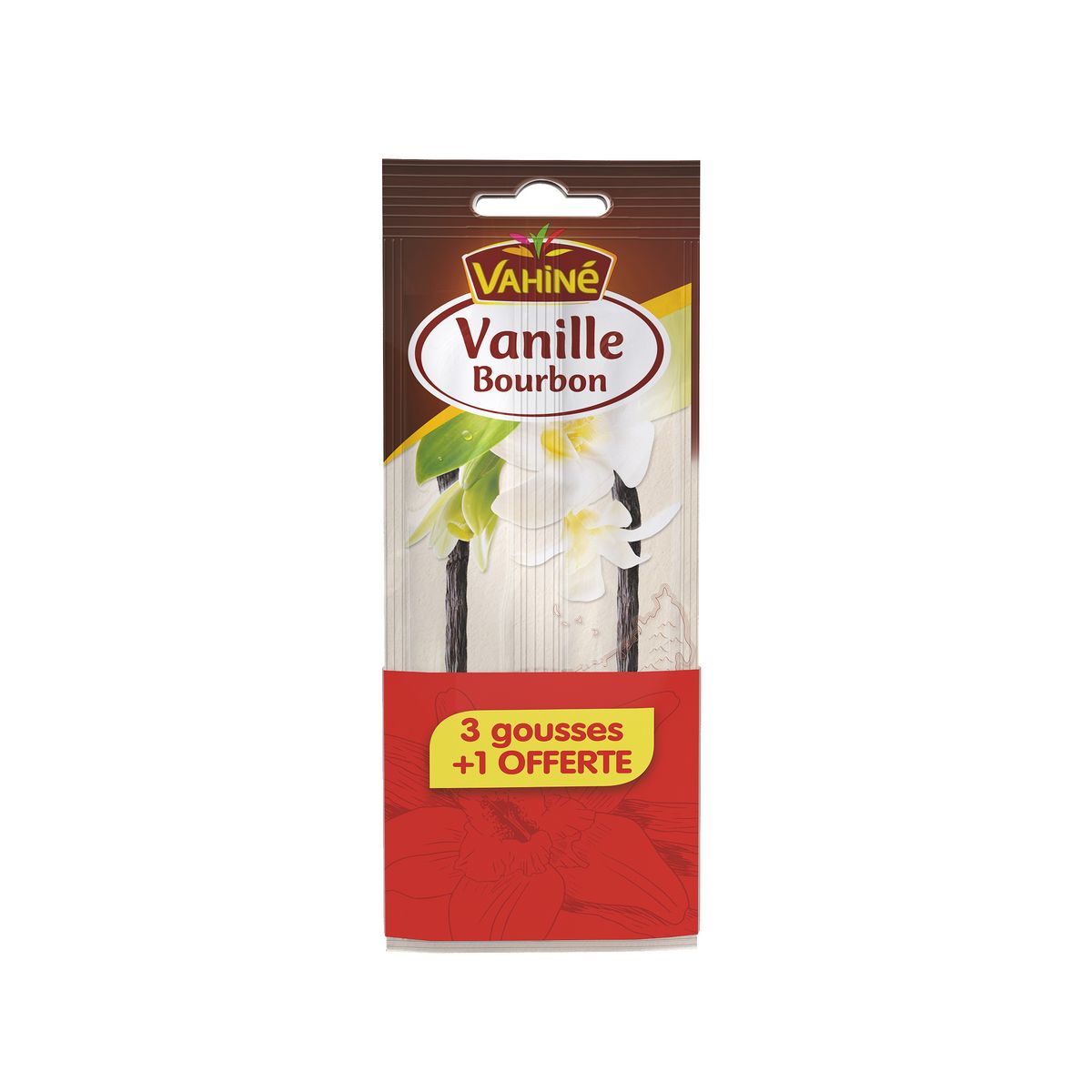 VAHINE Gousses de vanille bourbon 3+1 offerte 8g