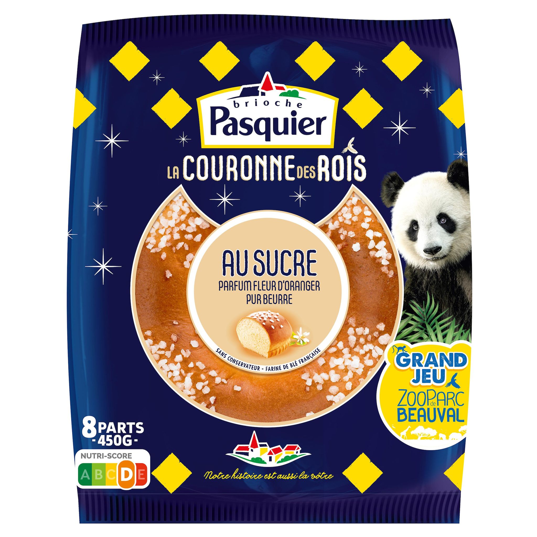 PASQUIER La Couronne au sucre parfum fleur d'oranger 8 parts 450g