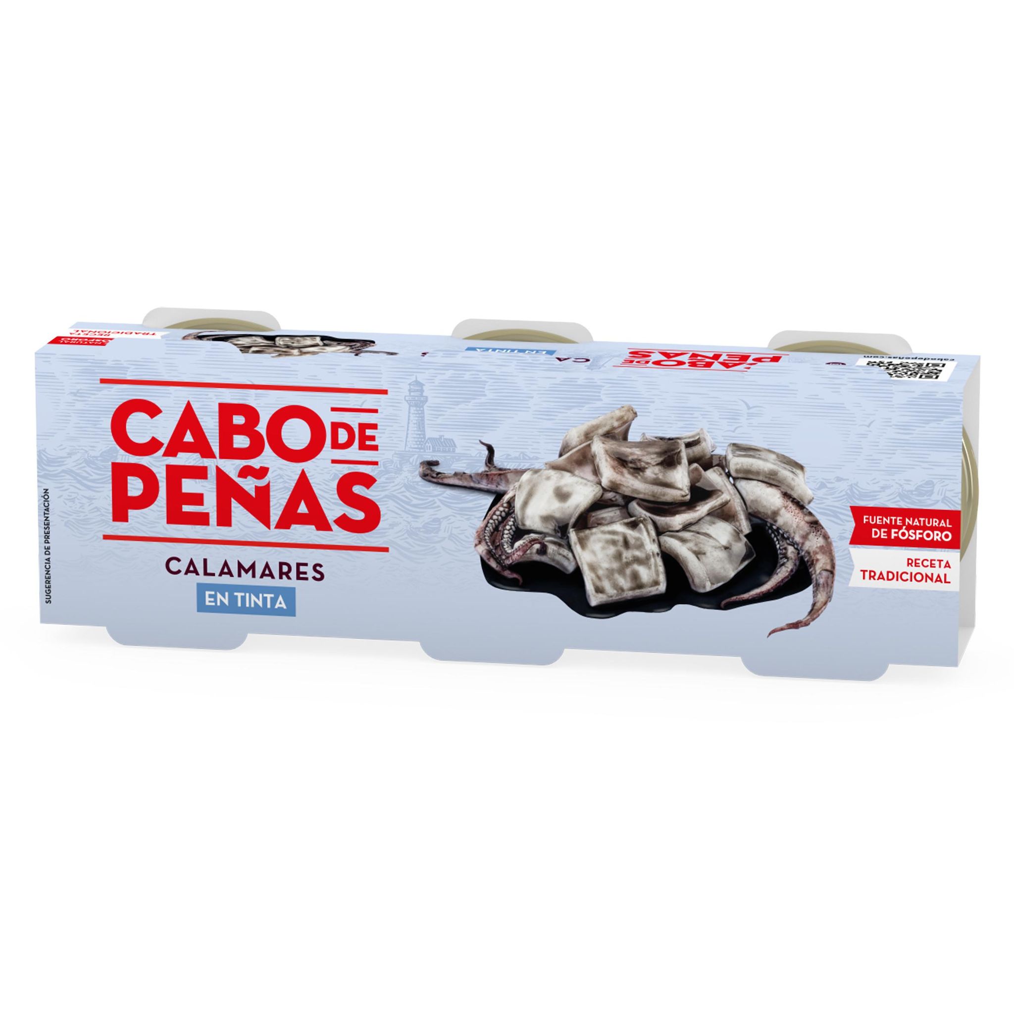 CABO DE PENAS Calamars à l'encre 3*80g 240g