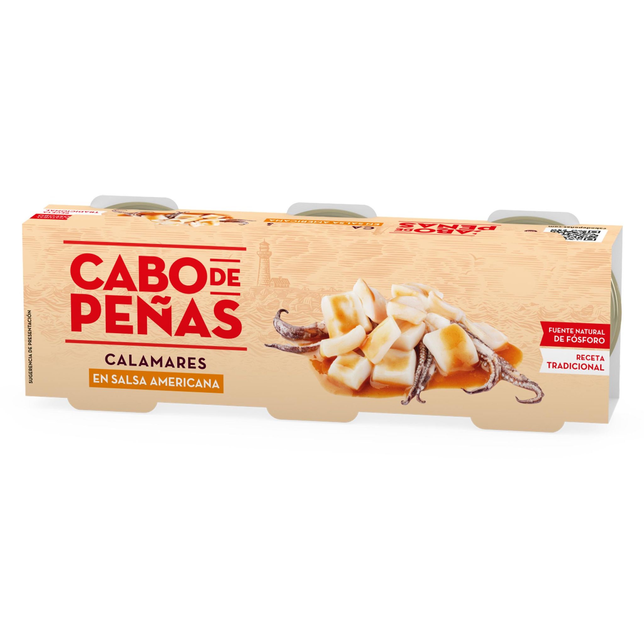 CABO DE PENAS Calamars à la sauce américaine 3*80g 240g