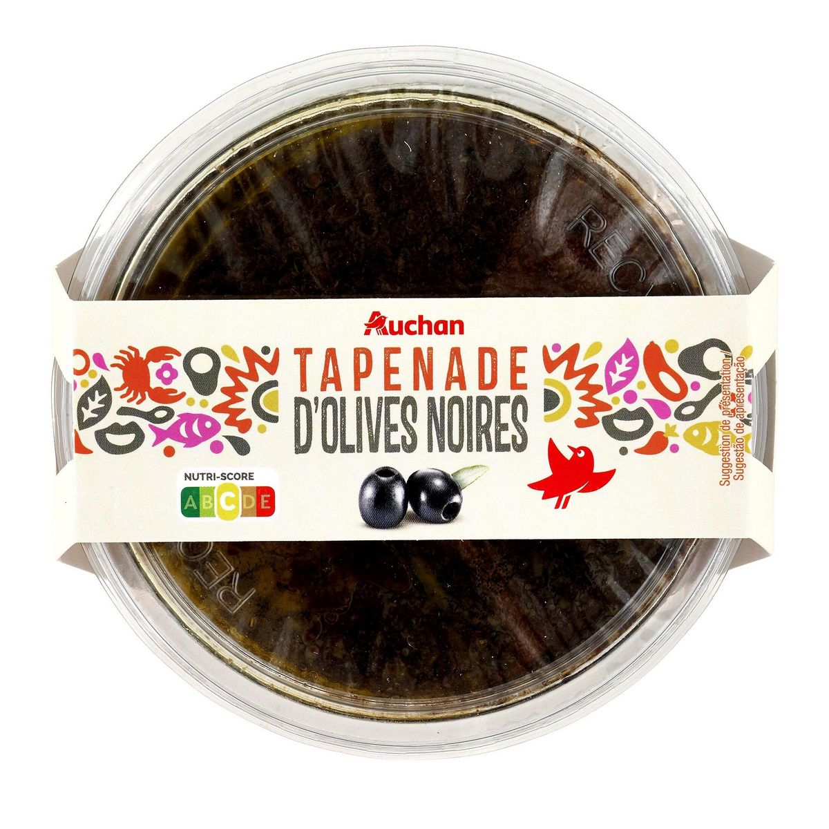 AUCHAN Tapenade d'olives noires 150g