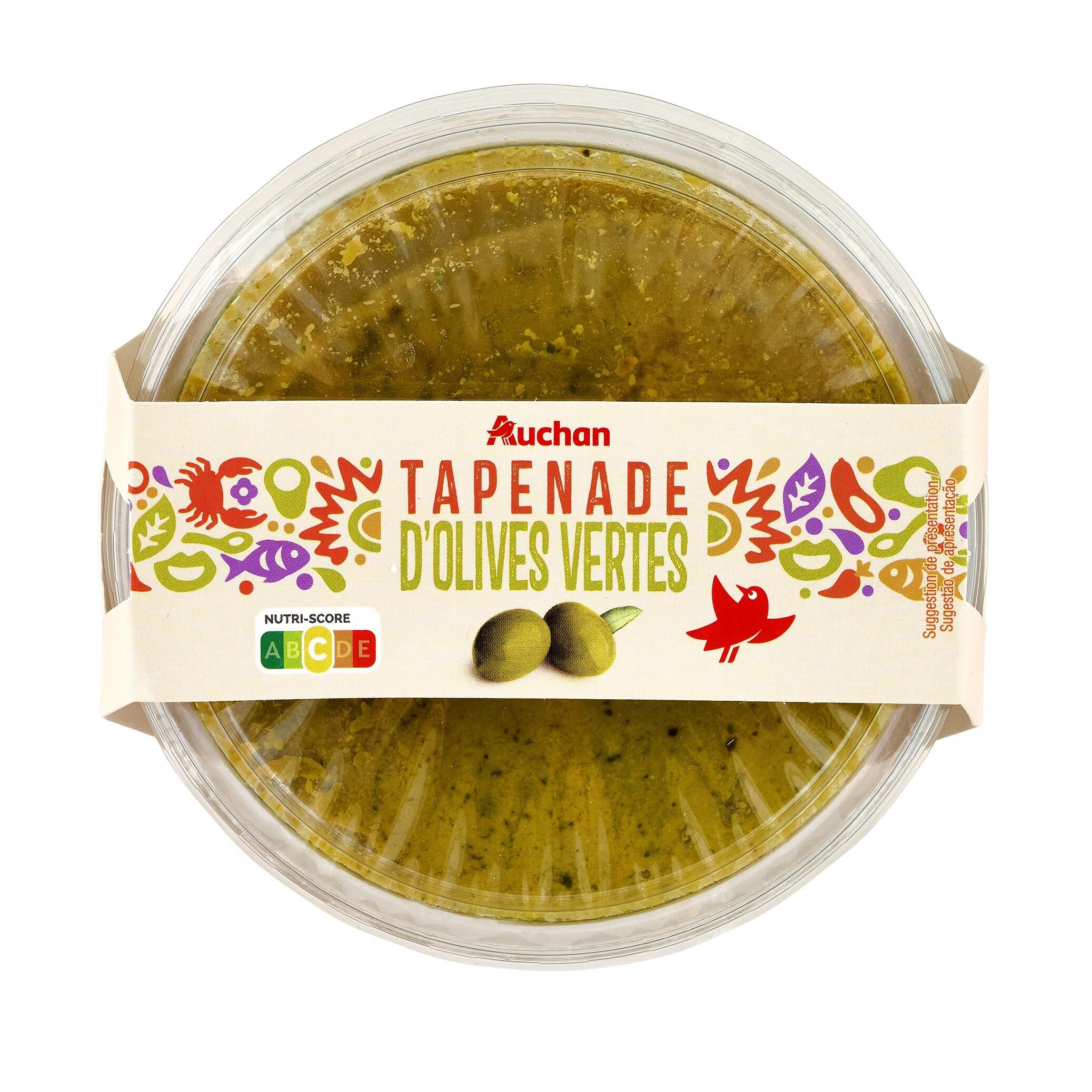 Voir la diapositive 3 : AUCHAN Tapenade d'olives vertes 150g