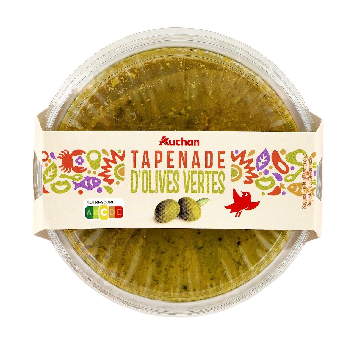 AUCHAN Tapenade d'olives vertes 150g