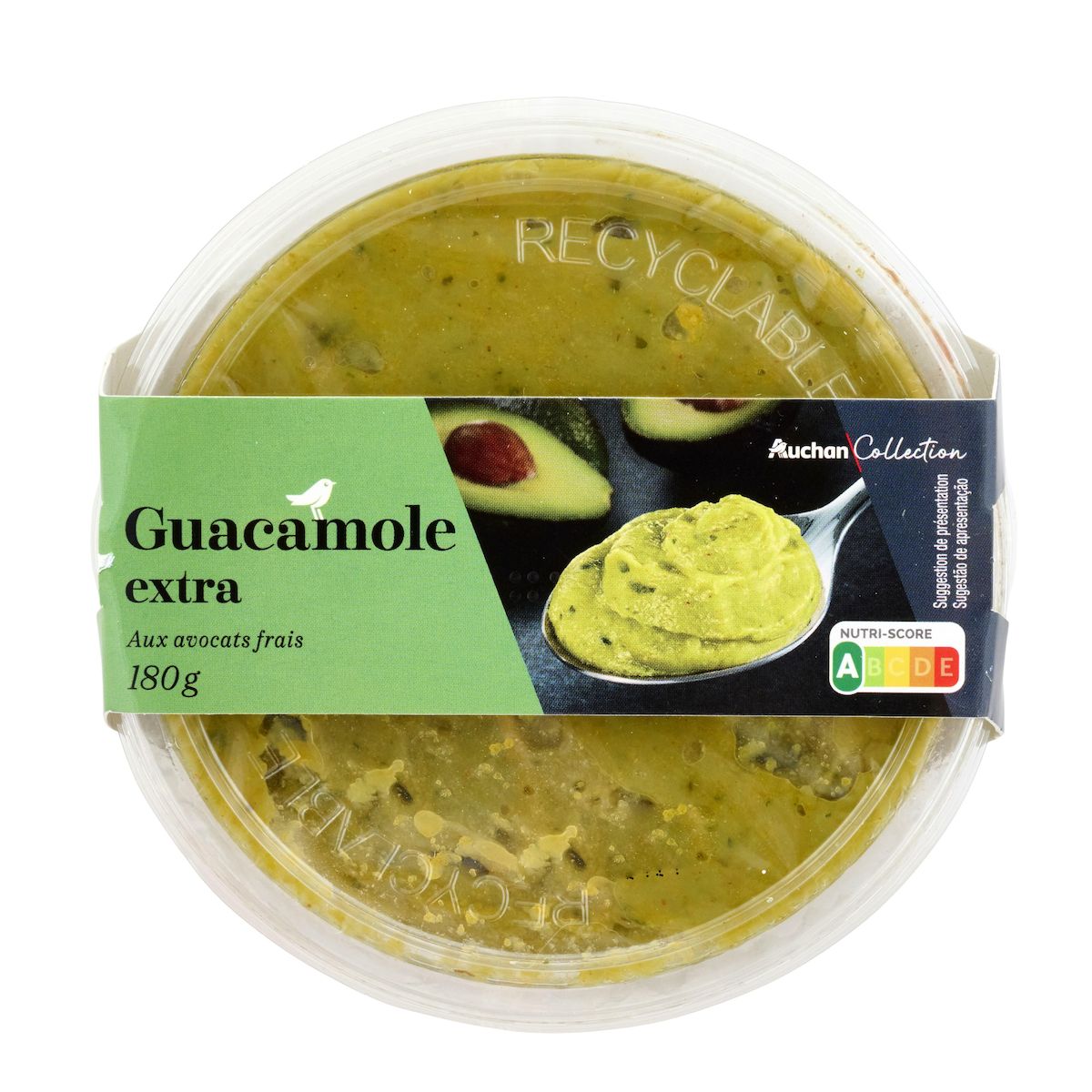 AUCHAN COLLECTION Guacamole extra aux avocats frais 180g