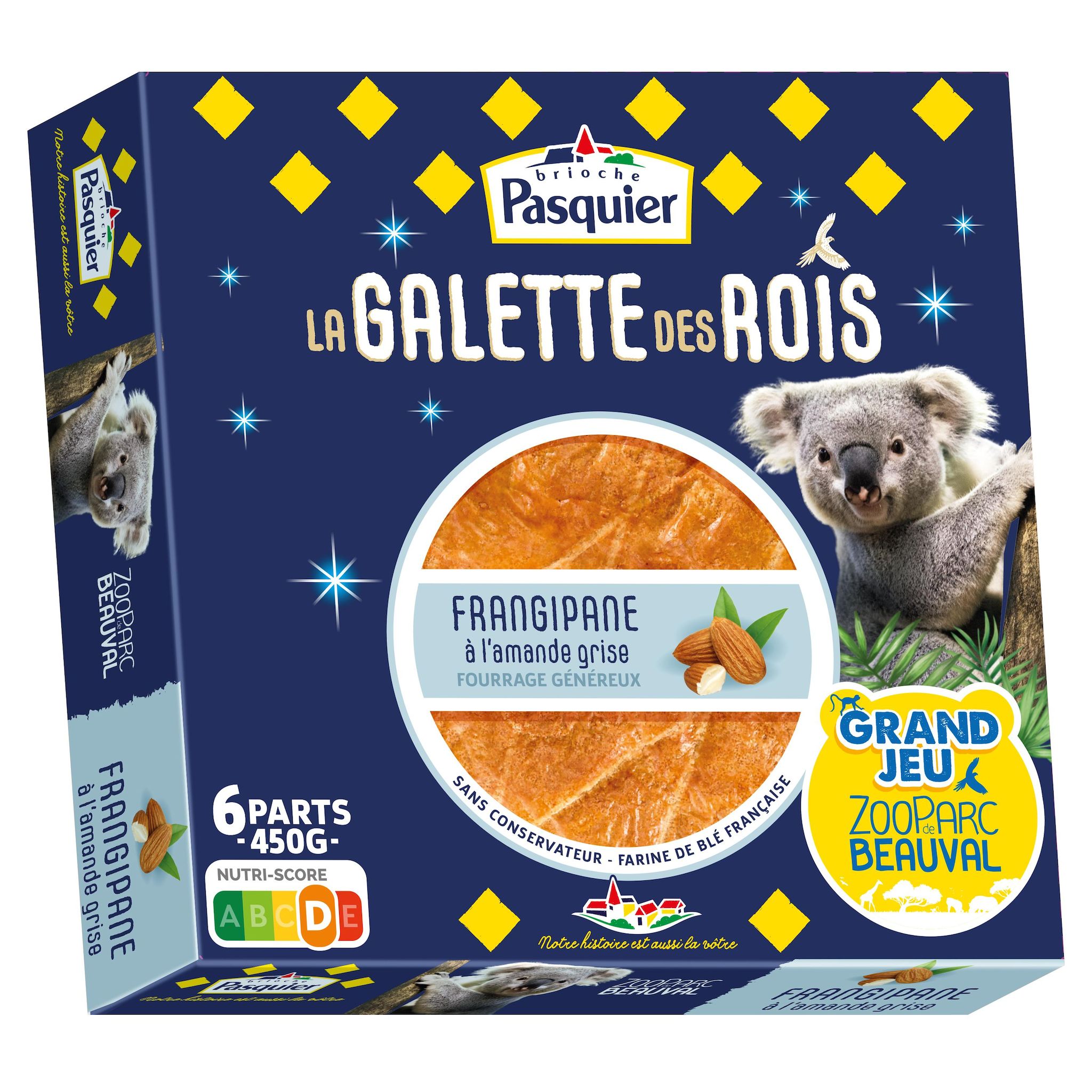 PASQUIER Galette frangipane à l'amande grise 6 personnes 450g
