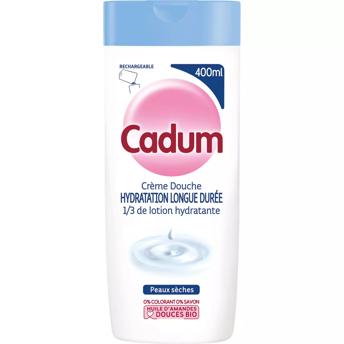CADUM Crème douche amandes douce bio hydratation longue durée 400ml