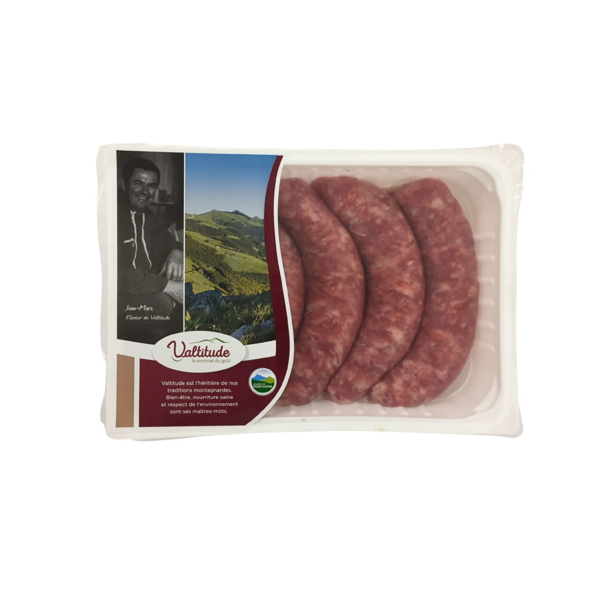 VALTITUDE Saucisse de porc 5 pièces 600g