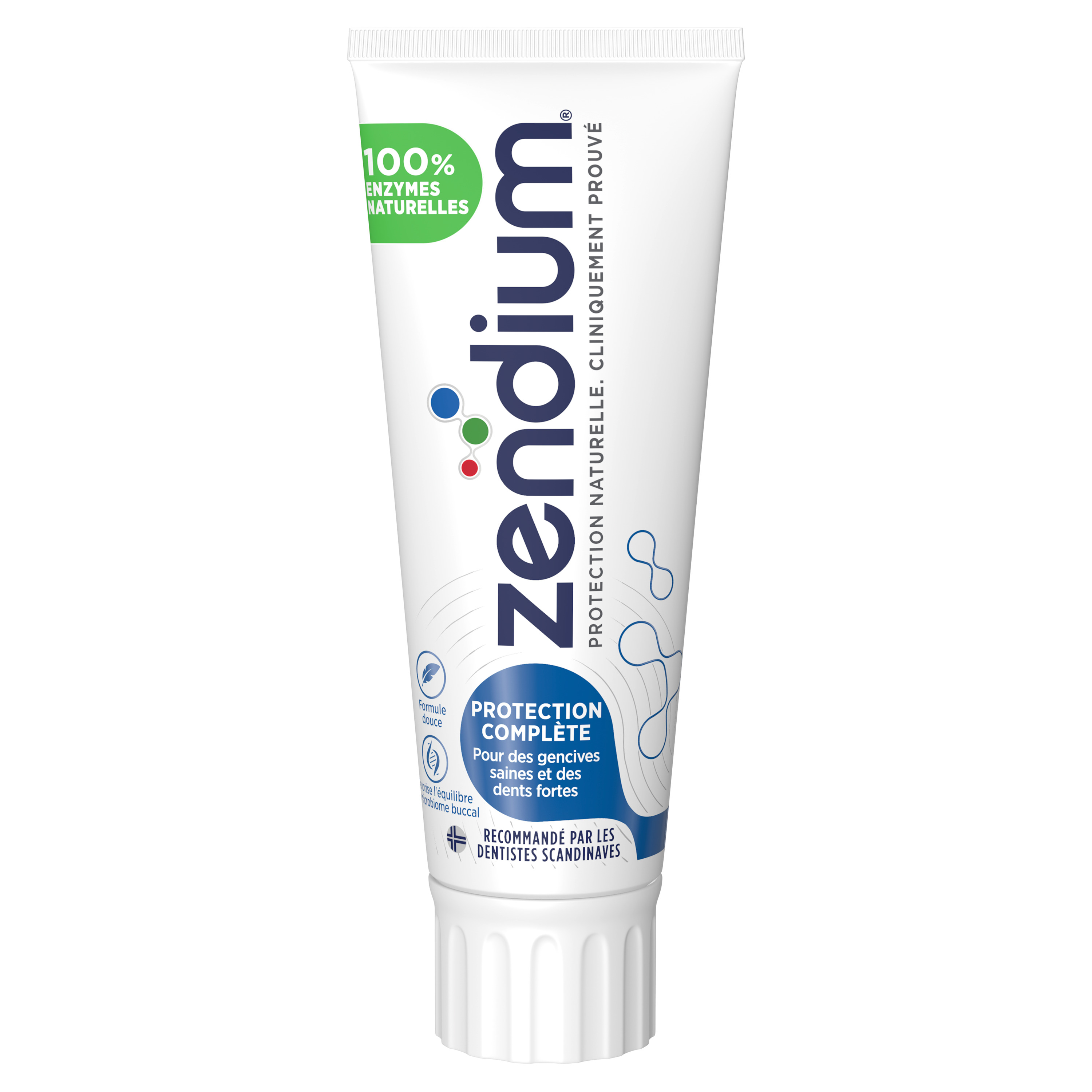 Voir la diapositive 2 : ZENDIUM Dentifrice protection complète 75ml