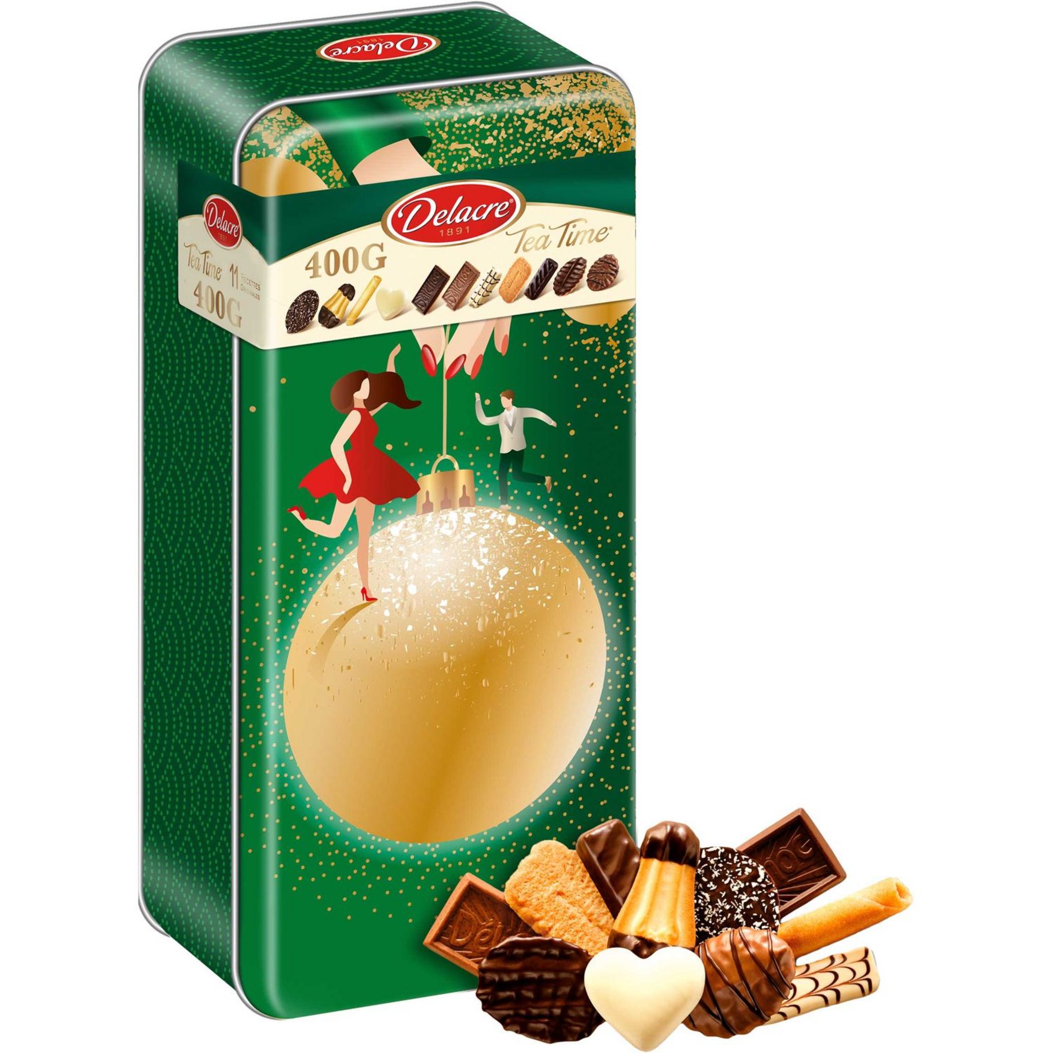 DELACRE Tea Time Assortiment de biscuits 400g