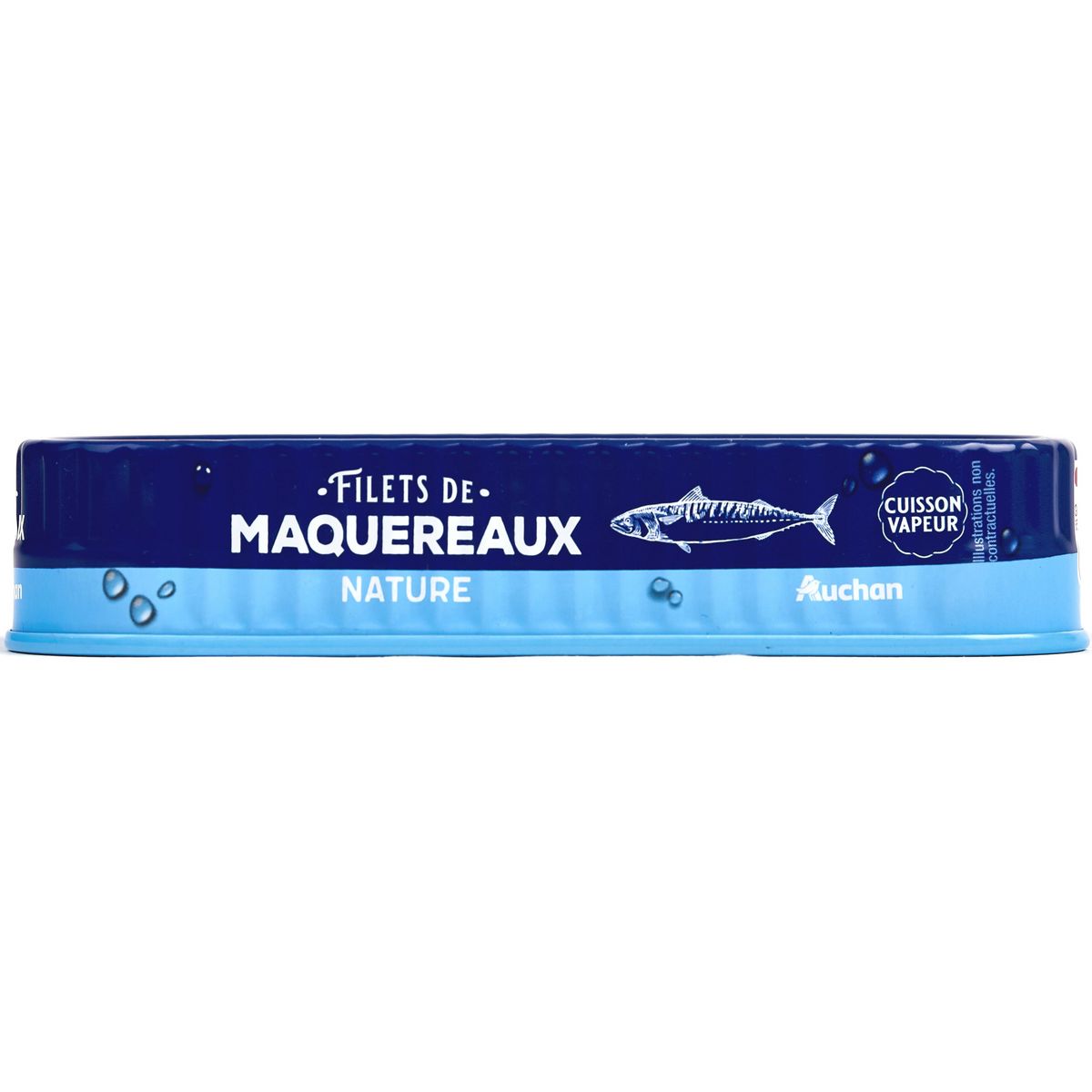AUCHAN Filets de maquereaux nature 120g