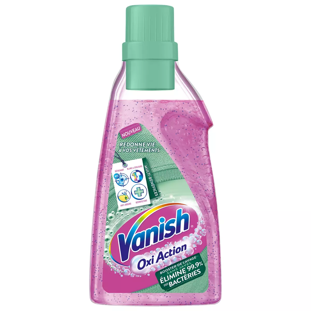 VANISH Oxi Action Gel détachant désinfectant et anti odeurs 750ml