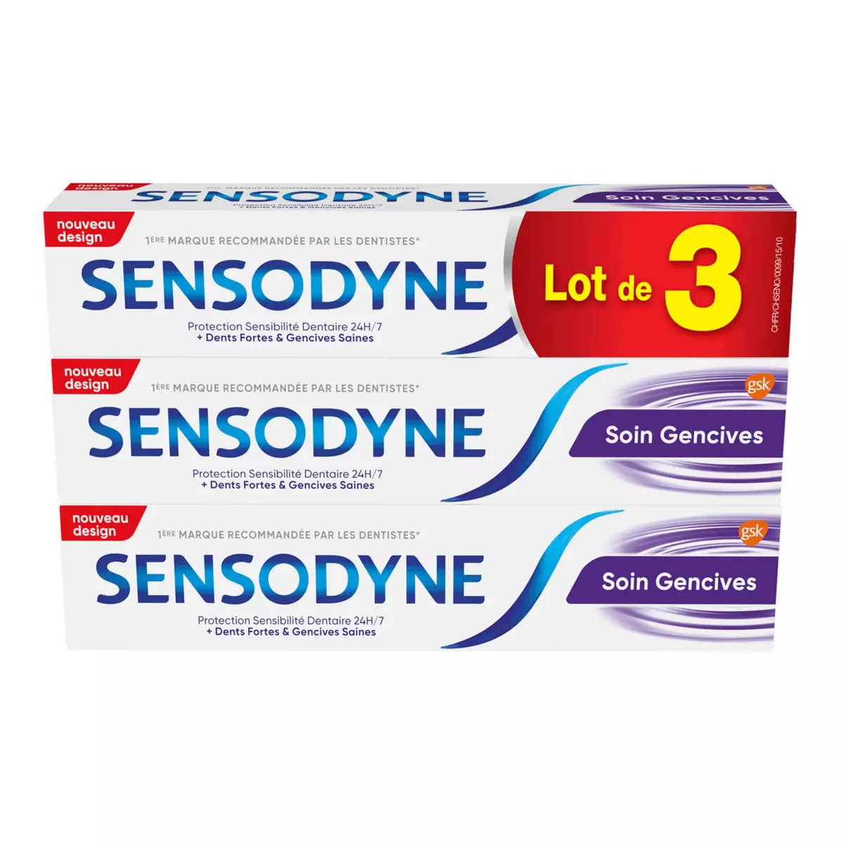 SENSODYNE Dentifrice soin gencives 3x75ml