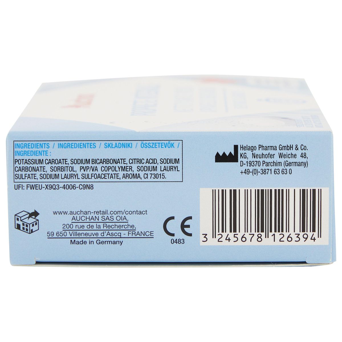 AUCHAN Nettoyants pour appareils dentaires 4en1 36 tablettes