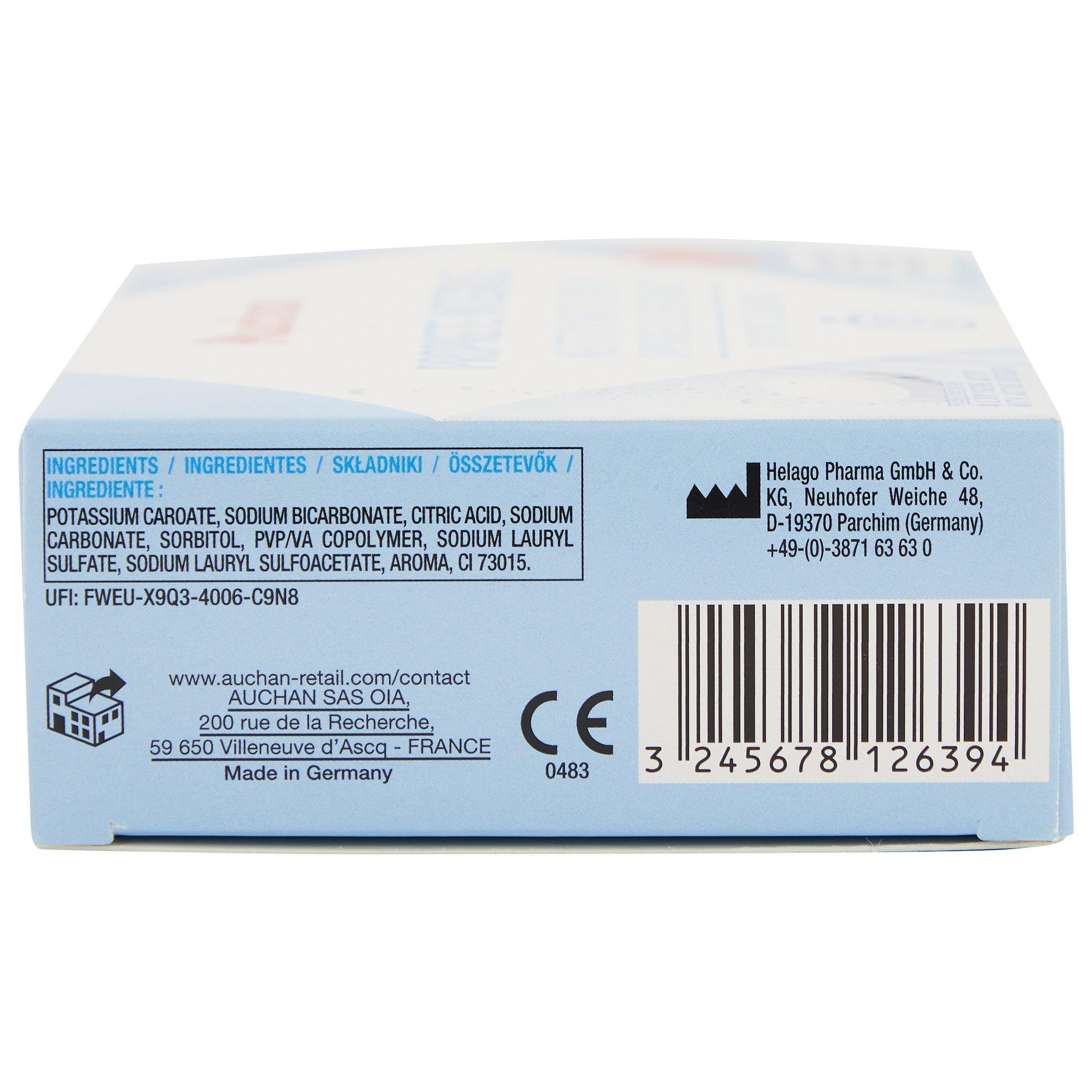 Voir la diapositive 2 : AUCHAN Nettoyants pour appareils dentaires 4en1 36 tablettes