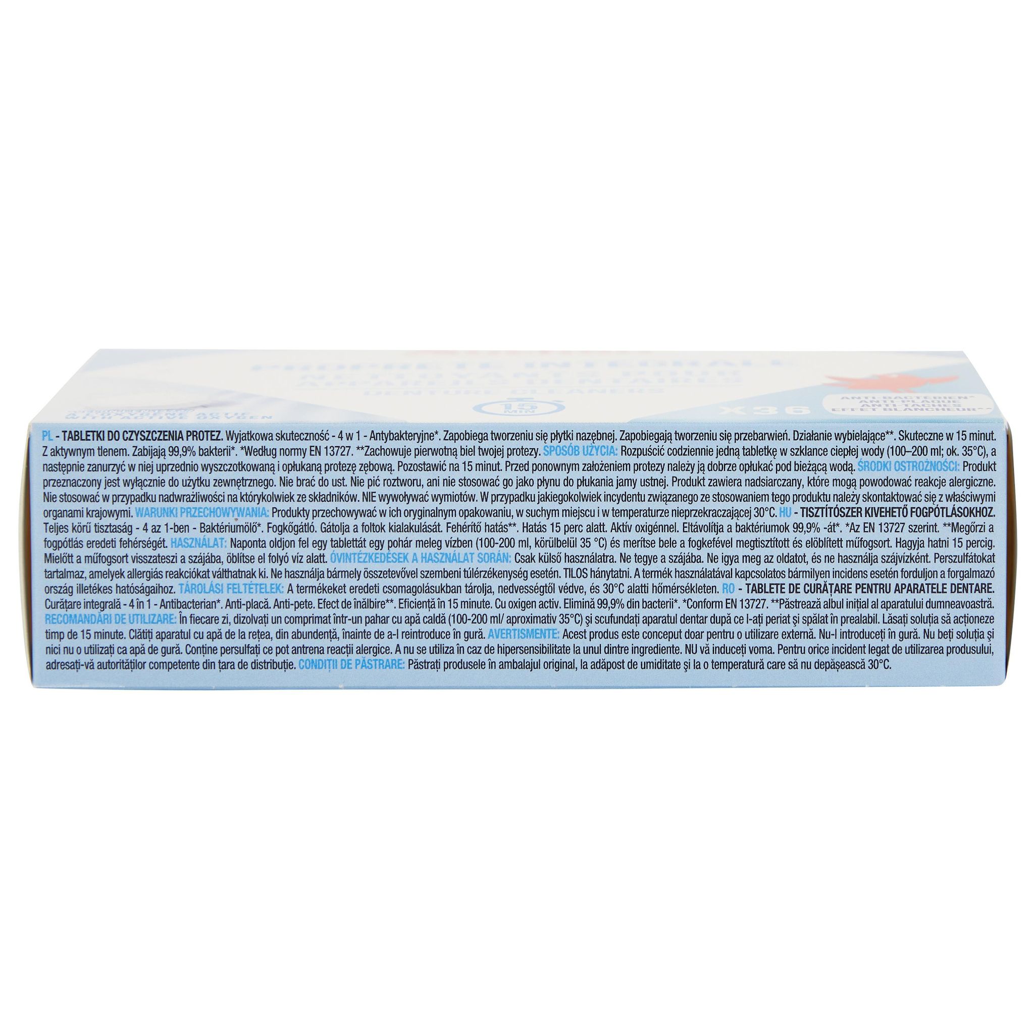 Voir la diapositive 6 : AUCHAN Nettoyants pour appareils dentaires 4en1 36 tablettes