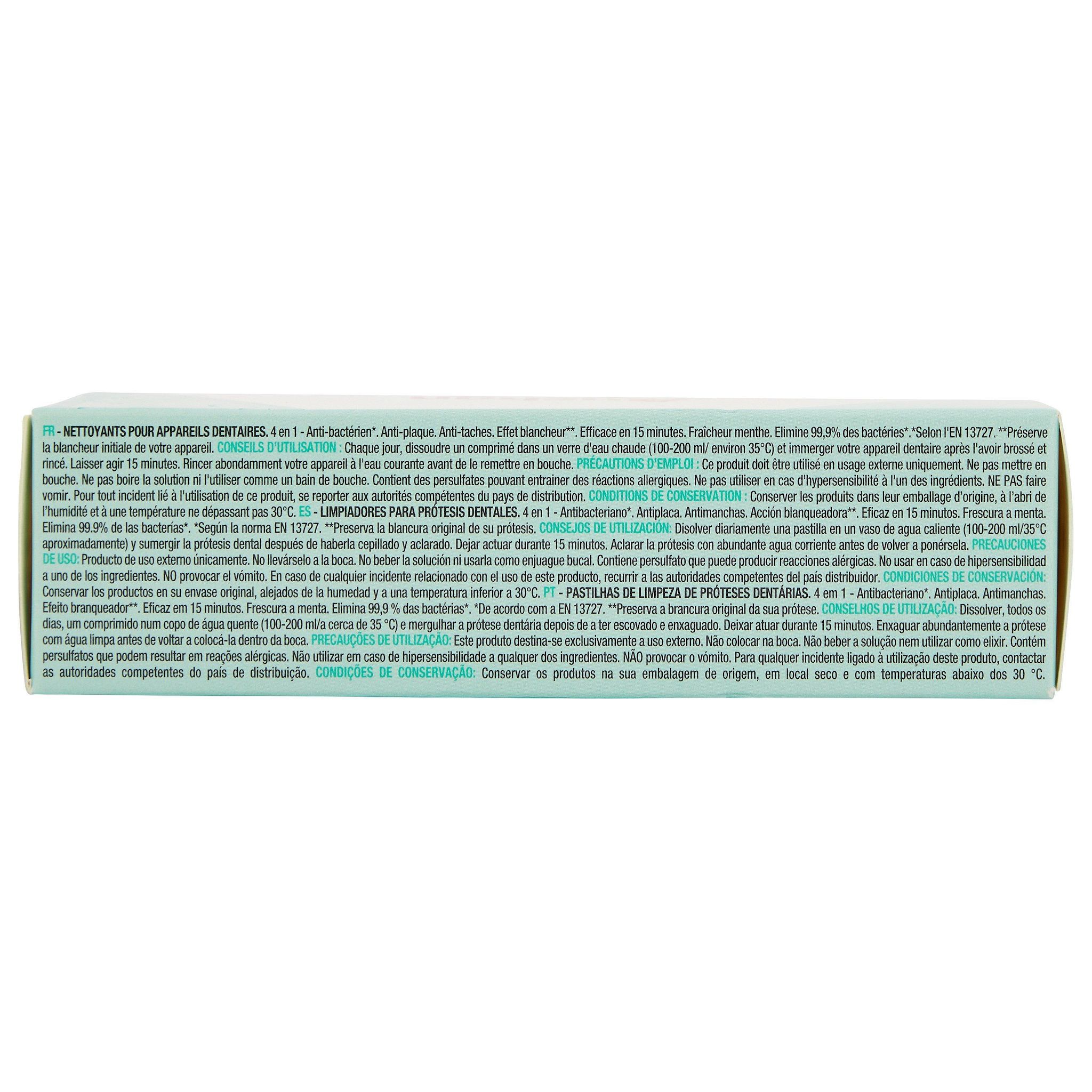 Voir la diapositive 6 : AUCHAN Nettoyants pour appareil dentaires 36 tablettes