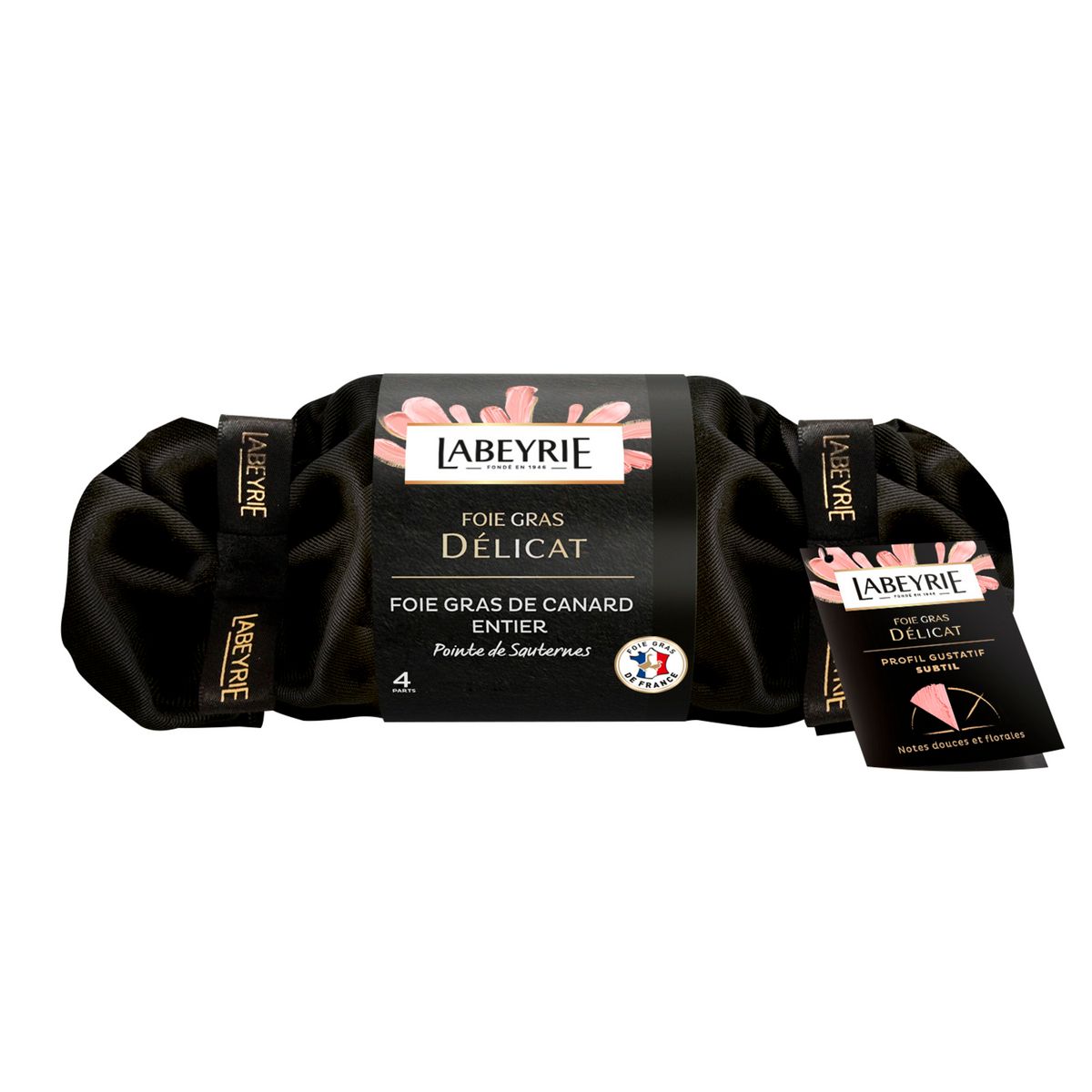 LABEYRIE Foie gras de canard entier pointe de sauternes 4 parts 160g