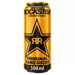 Rockstar Energy Drink Boisson énergisante gazeuse avec édulcorants taurine caféine et vitamines
