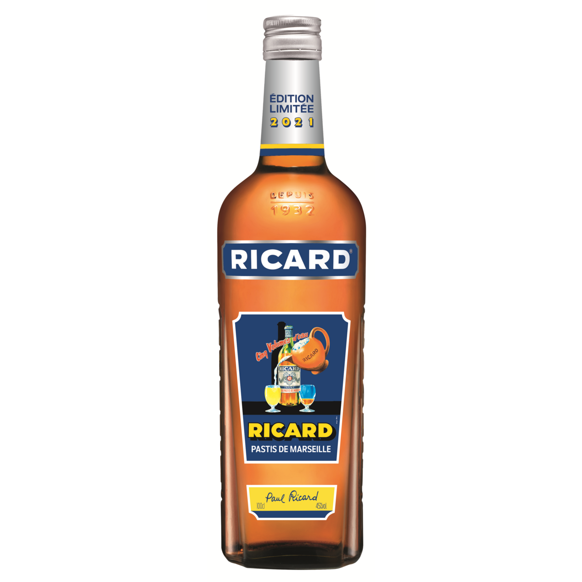 RICARD Pastis de Marseille 45% 1l