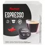 AUCHAN Capsules de café espresso intensité 7 compatibles Dolce Gusto 16 capsules 112g